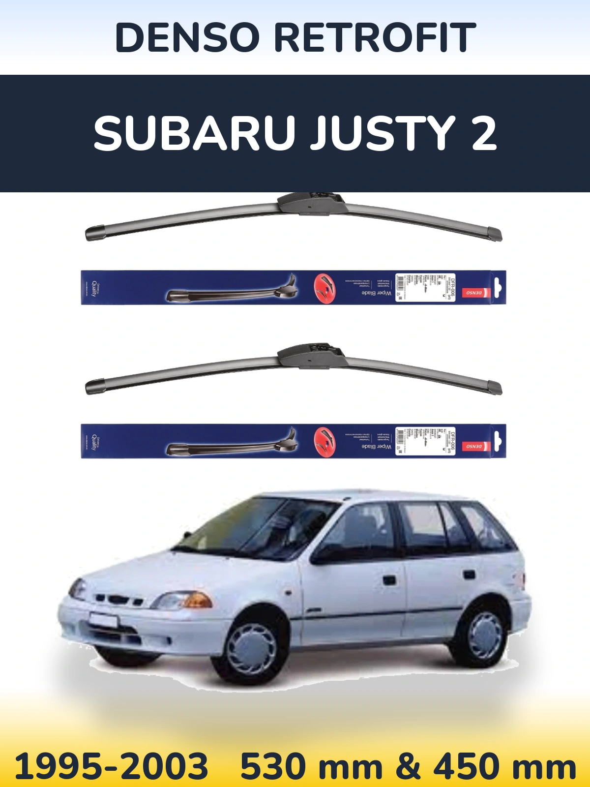 Ștergătoare Denso Retrofit pentru Subaru Justy 2