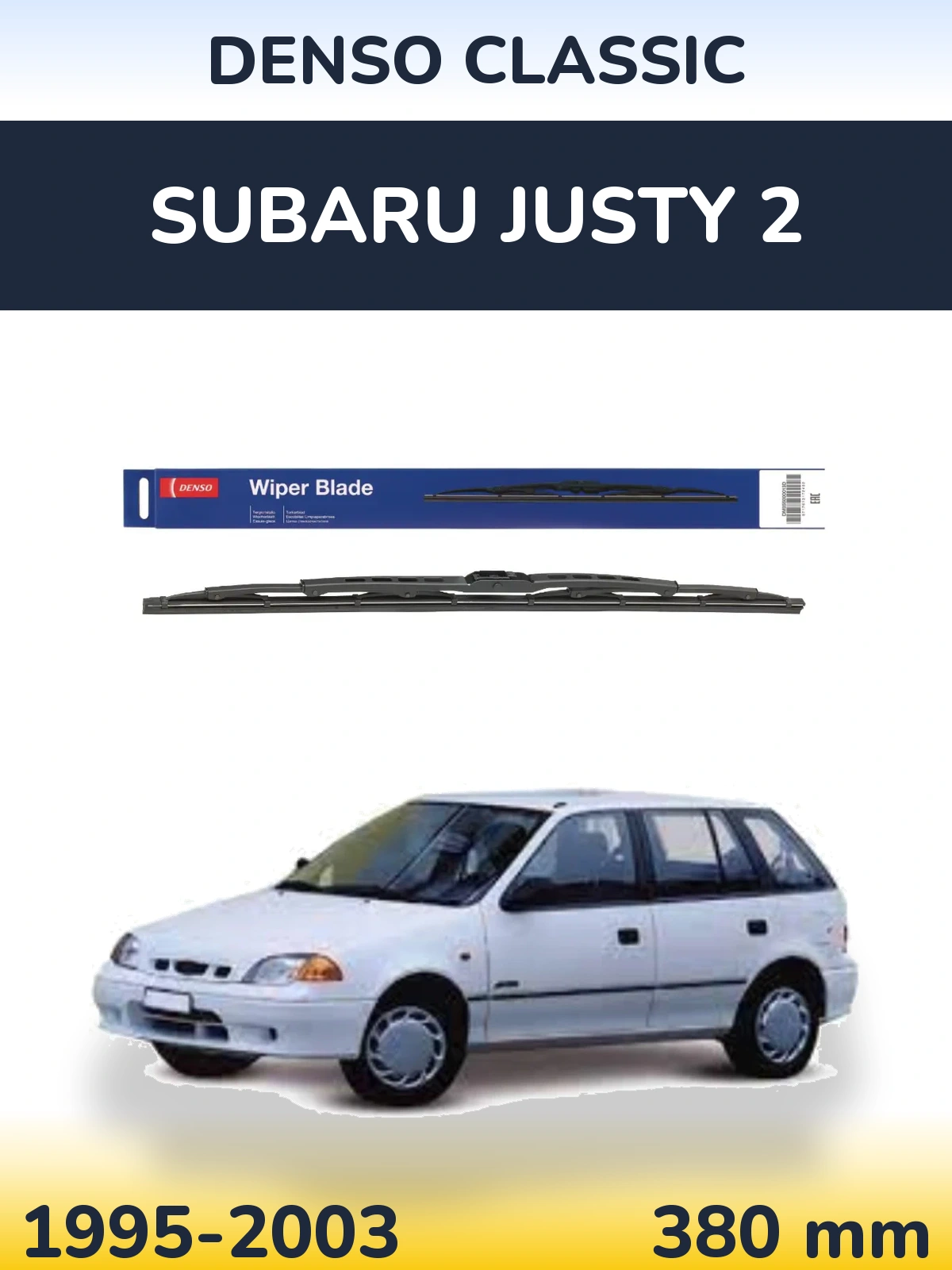 Ștergătoare Denso Classic pentru Subaru Justy 2