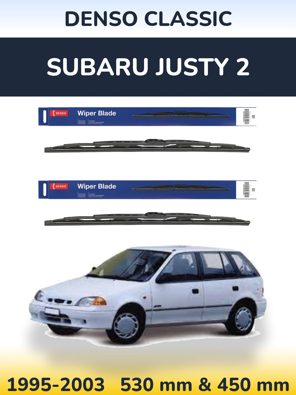 Ștergătoare Denso Classic pentru Subaru Justy 2