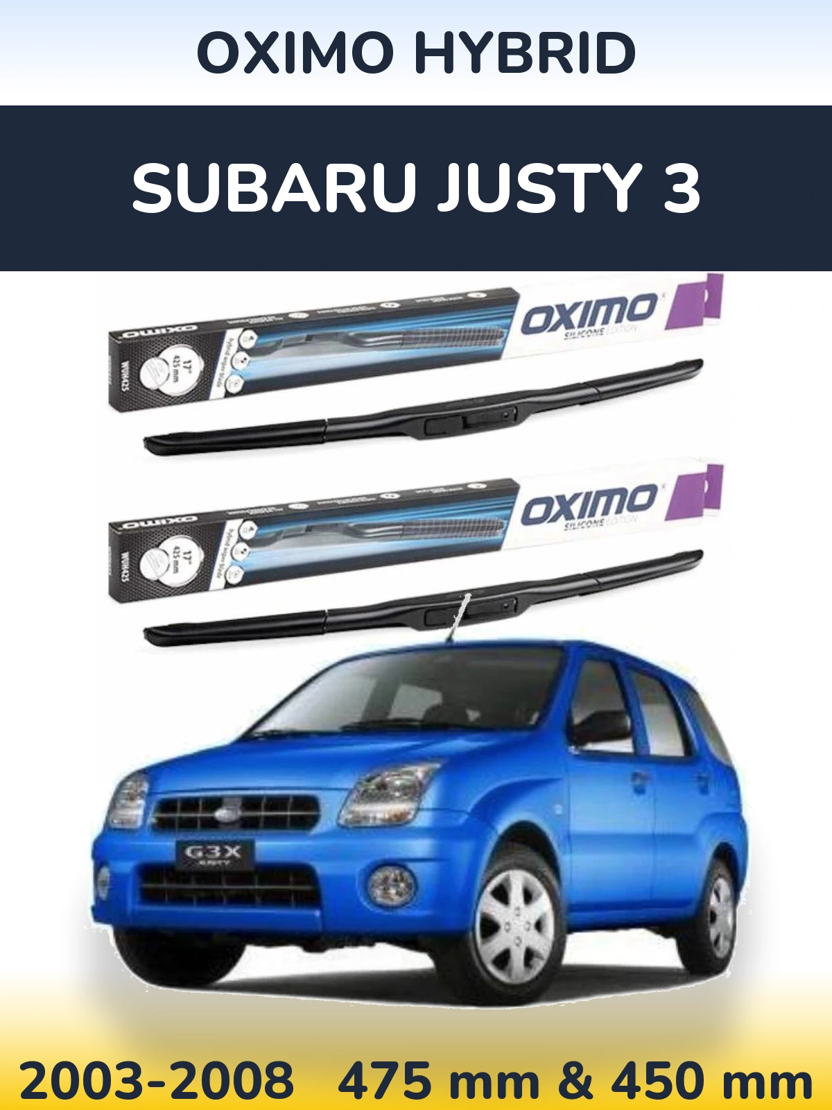 Ștergătoare Oximo Hybrid pentru Subaru Justy 3