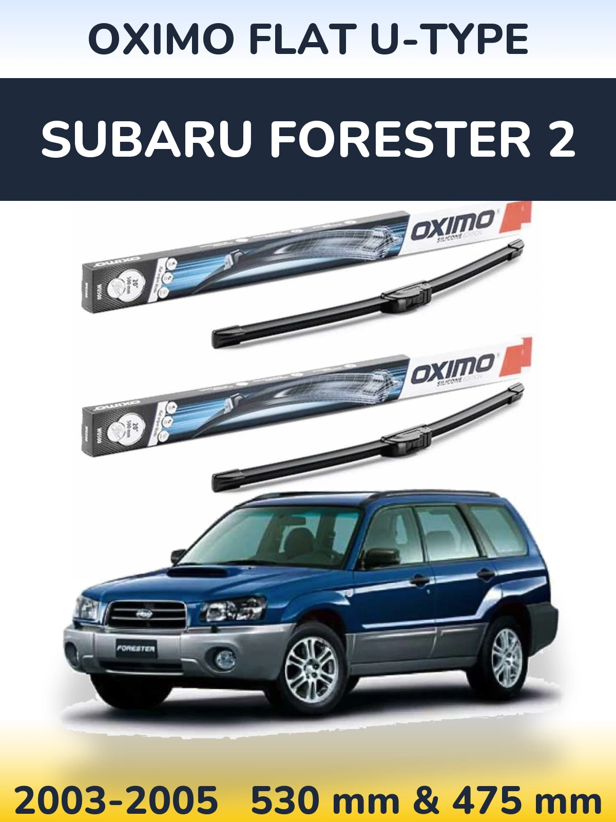 Ștergătoare Oximo Flat U-type pentru Subaru Forester 2