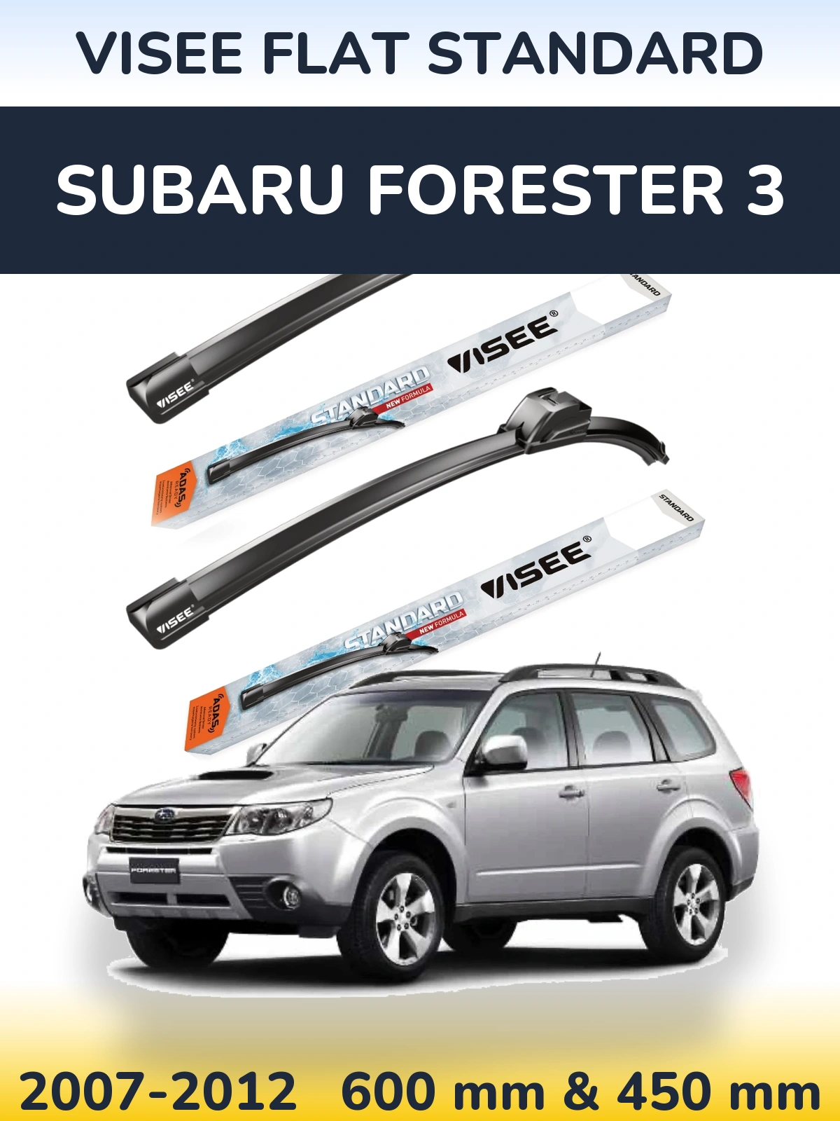 Ștergătoare VISEE FLAT STANDARD pentru Subaru Forester 3