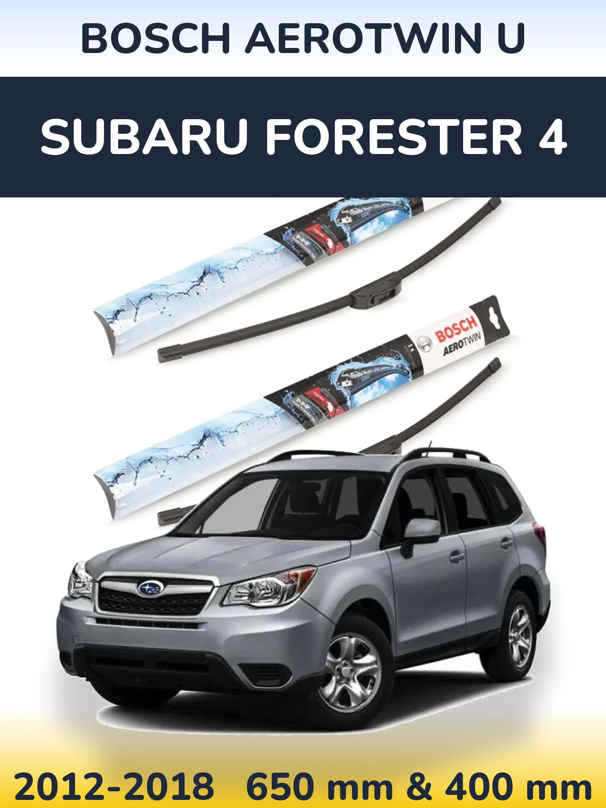 Ștergătoare BOSCH AeroTwin U pentru Subaru Forester 4