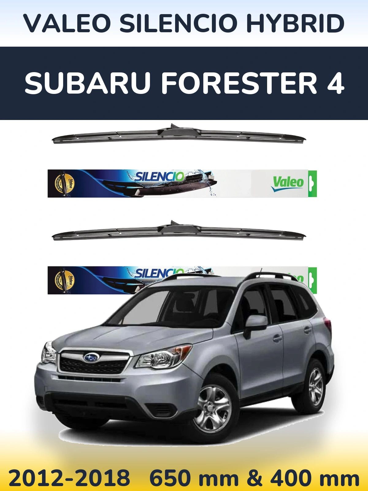 Ștergătoare Valeo Silencio Hybrid pentru Subaru Forester 4