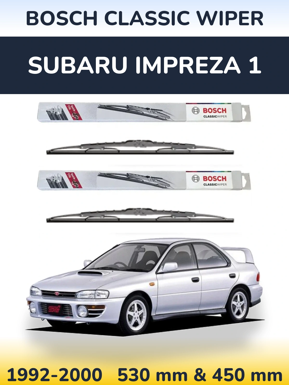 Ștergătoare BOSCH Classic Wiper pentru Subaru Impreza 1