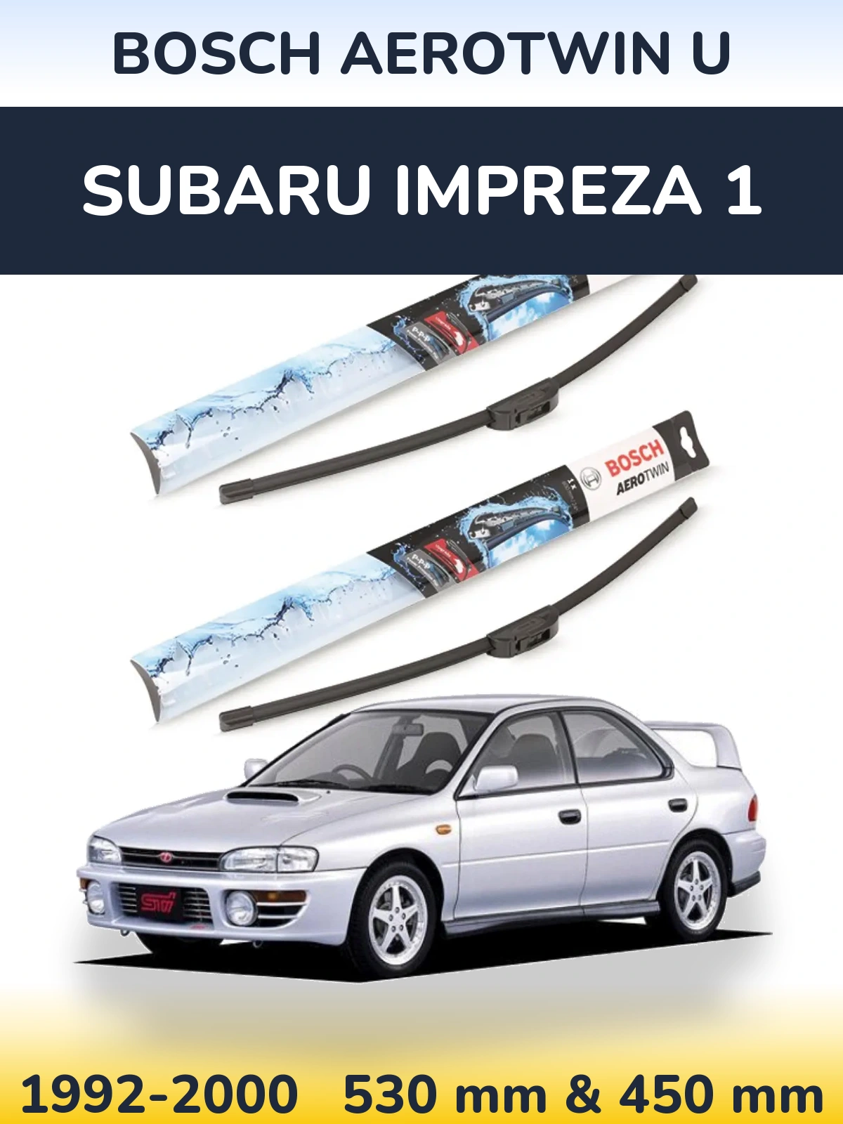 Ștergătoare BOSCH AeroTwin U pentru Subaru Impreza 1