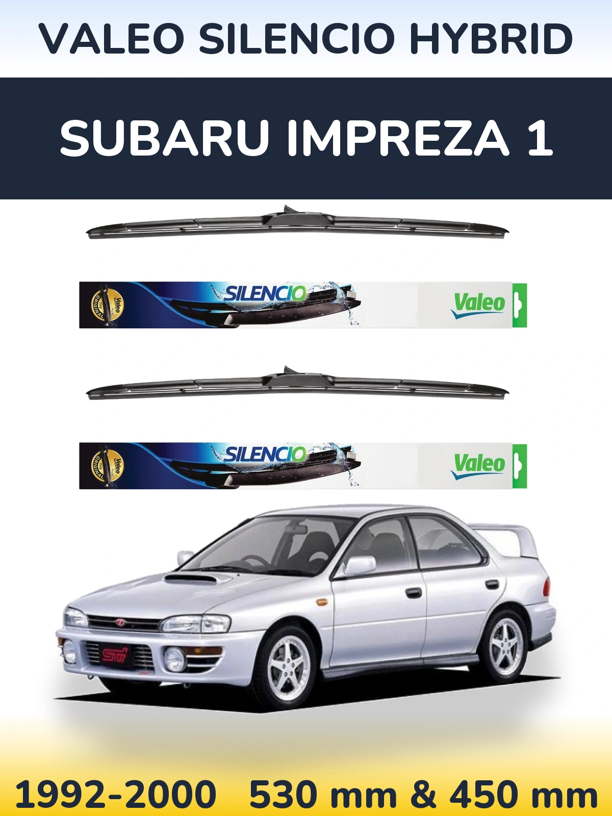 Ștergătoare Valeo Silencio Hybrid pentru Subaru Impreza 1