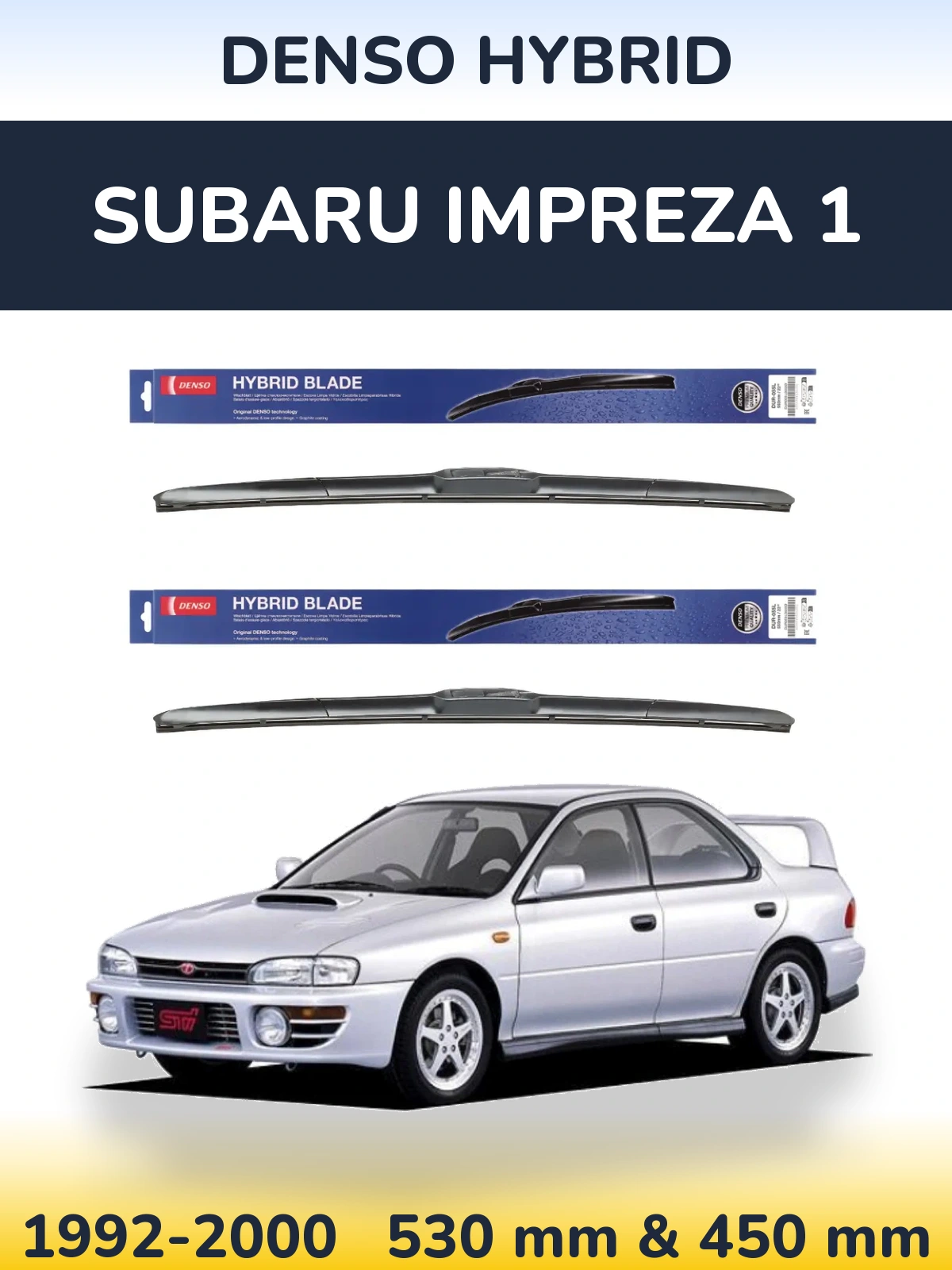 Ștergătoare Denso Hybrid pentru Subaru Impreza 1