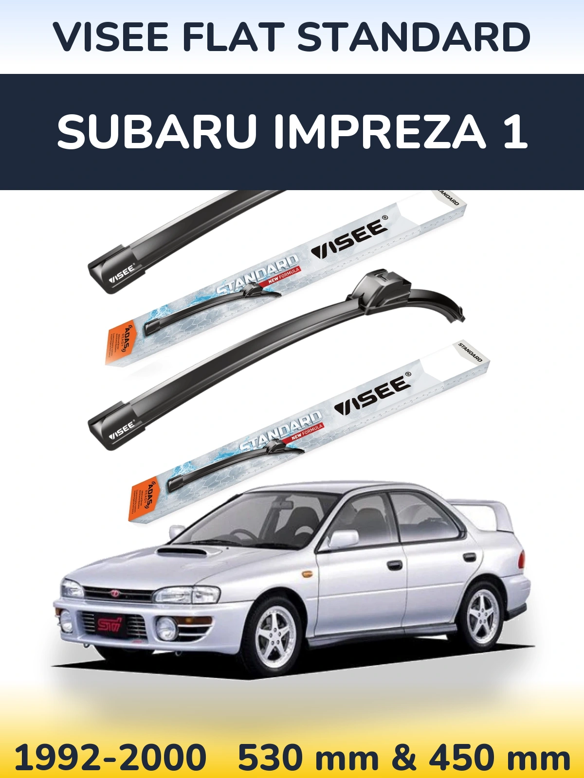 Ștergătoare VISEE FLAT STANDARD pentru Subaru Impreza 1