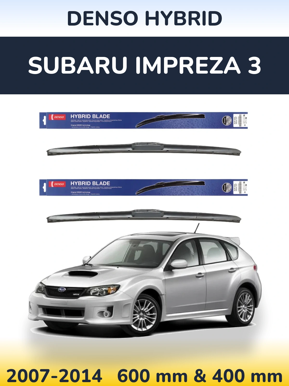Ștergătoare Denso Hybrid pentru Subaru Impreza 3