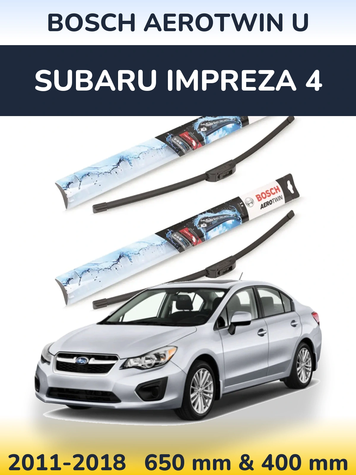 Ștergătoare BOSCH AeroTwin U pentru Subaru Impreza 4