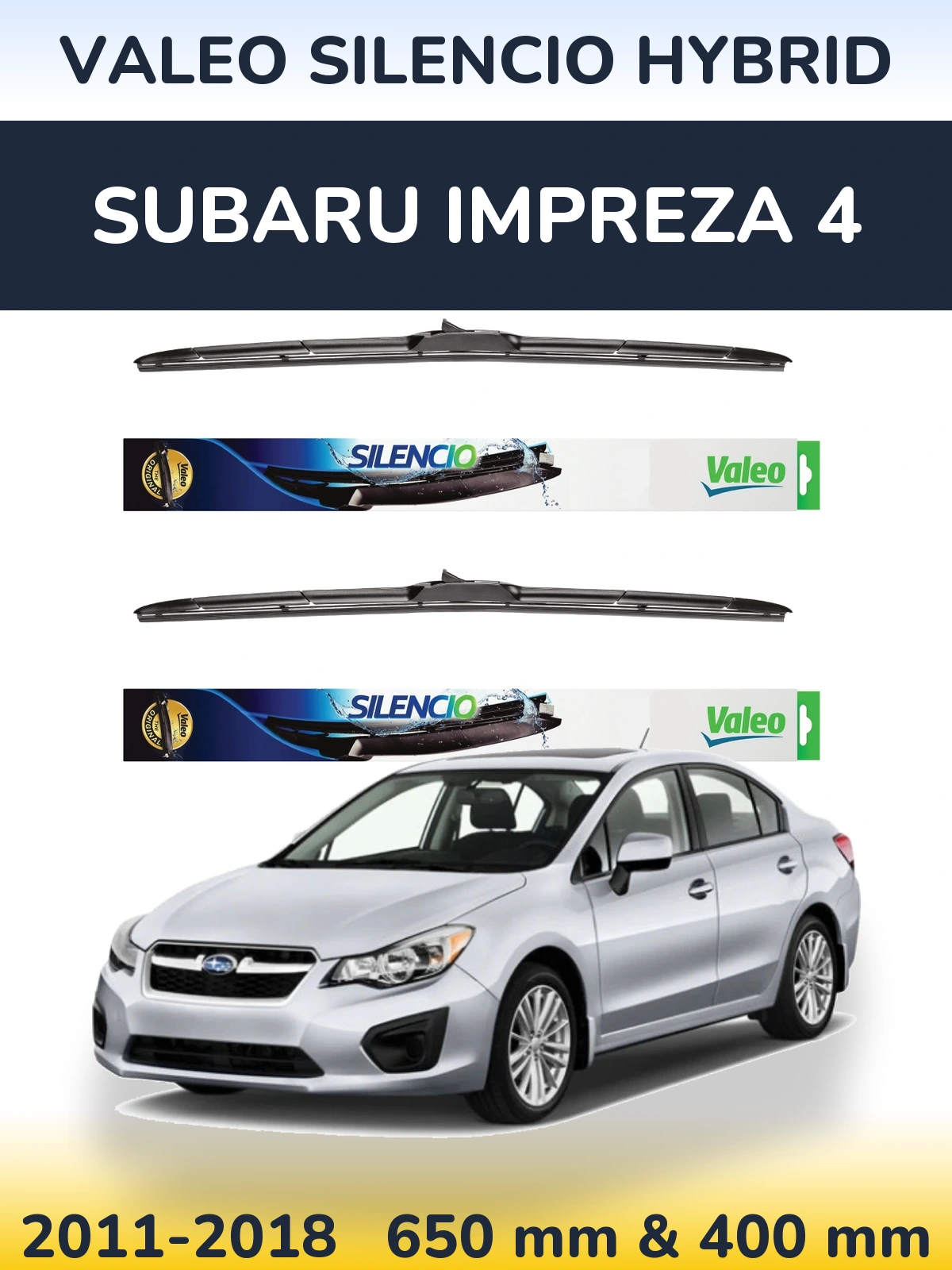 Ștergătoare Valeo Silencio Hybrid pentru Subaru Impreza 4