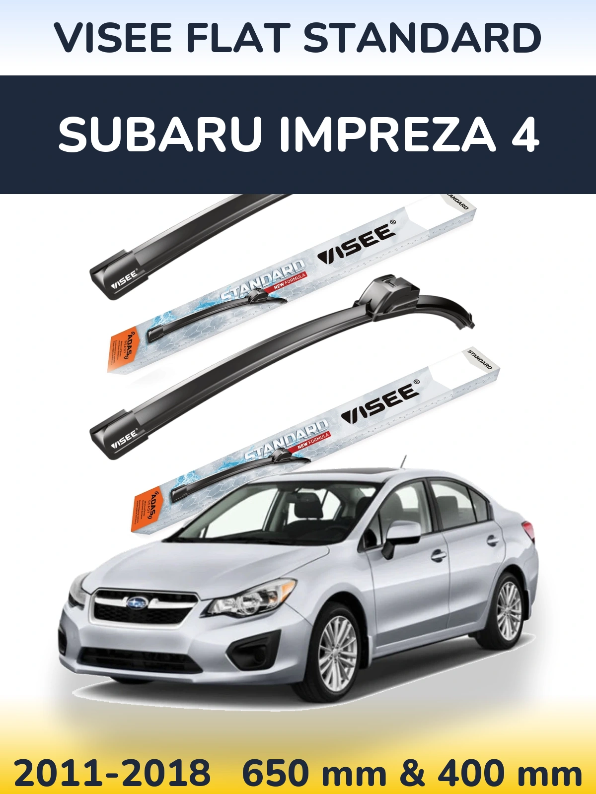 Ștergătoare VISEE FLAT STANDARD pentru Subaru Impreza 4