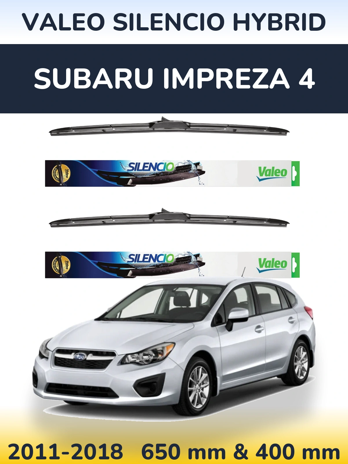 Ștergătoare Valeo Silencio Hybrid pentru Subaru Impreza 4
