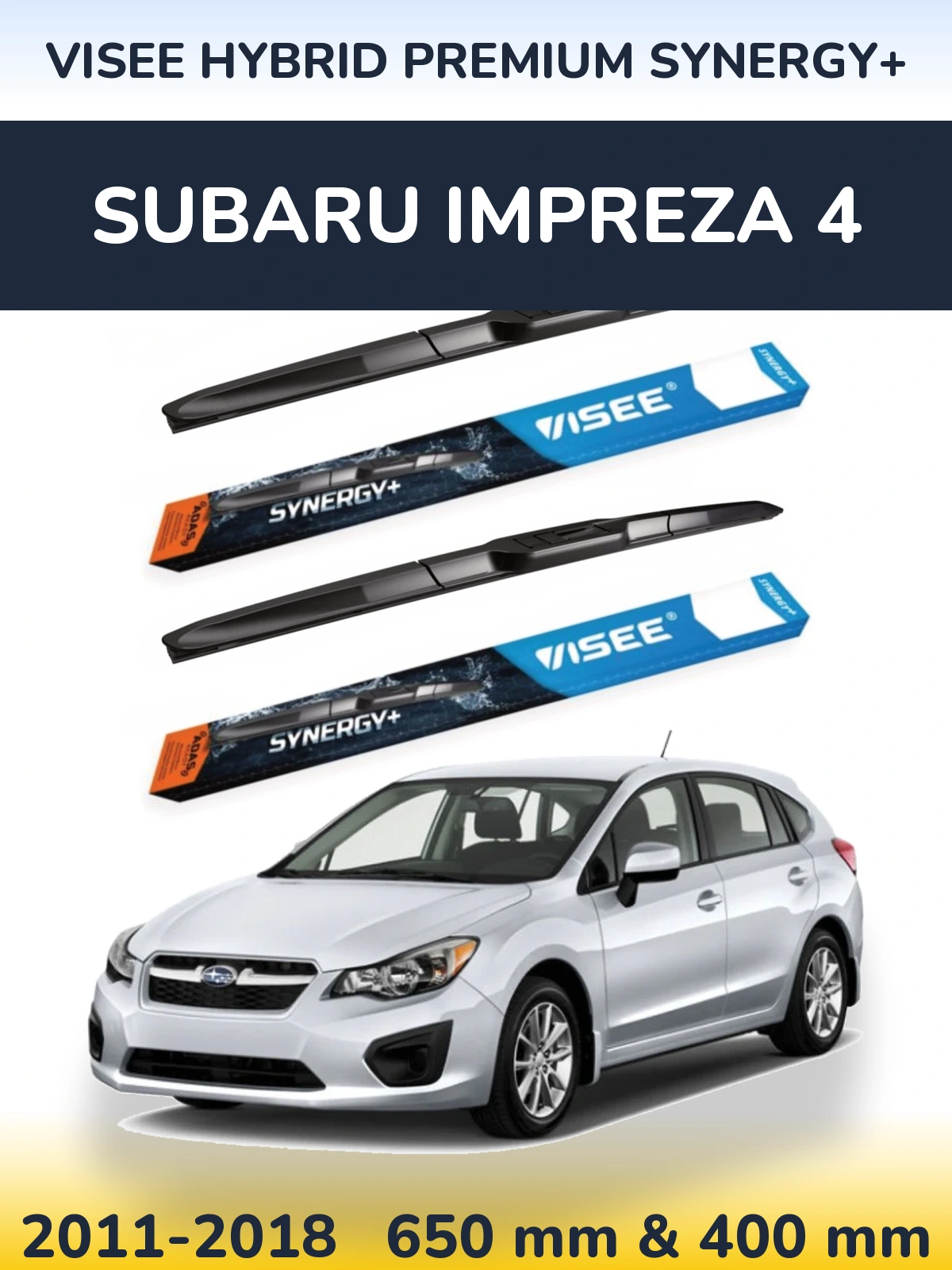 Ștergătoare VISEE HYBRID PREMIUM SYNERGY+ pentru Subaru Impreza 4