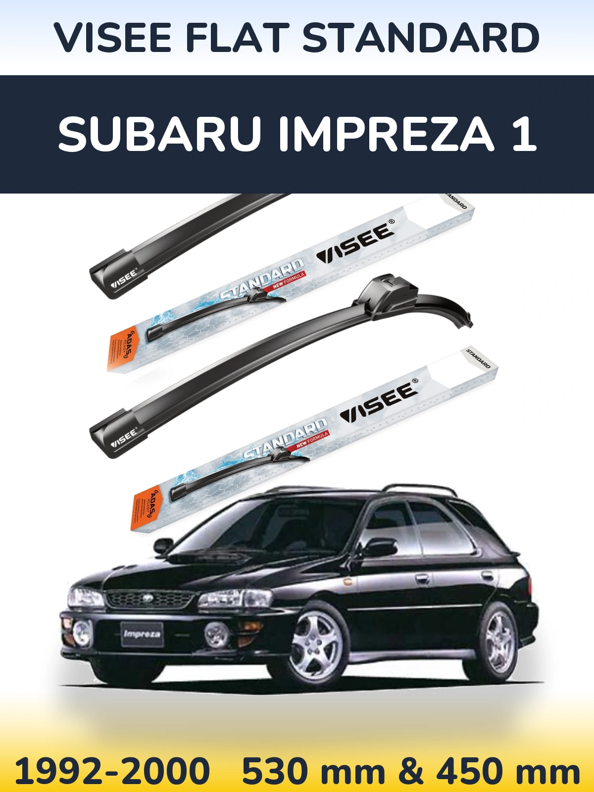 Ștergătoare VISEE FLAT STANDARD pentru Subaru Impreza 1