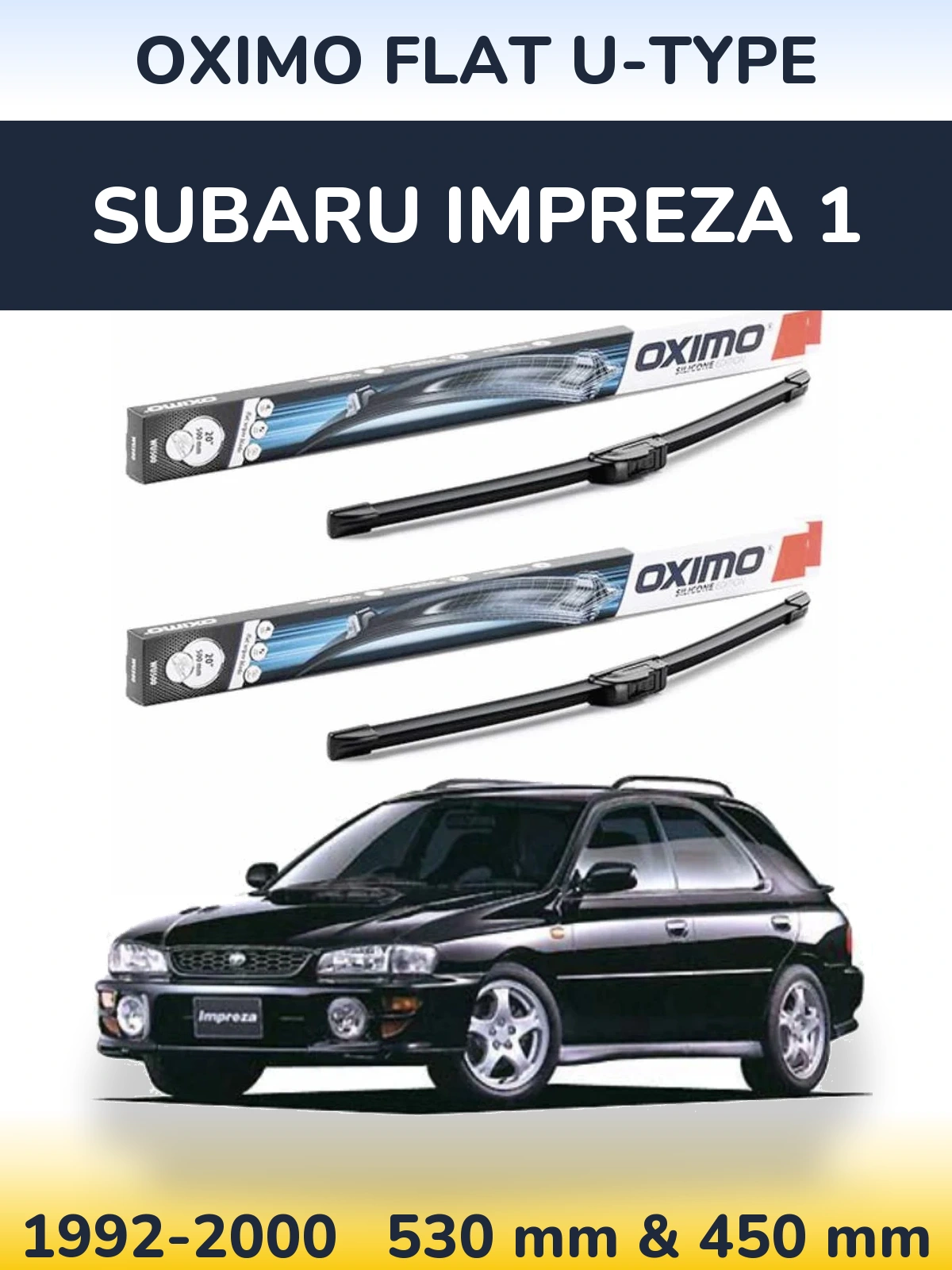 Ștergătoare Oximo Flat U-type pentru Subaru Impreza 1