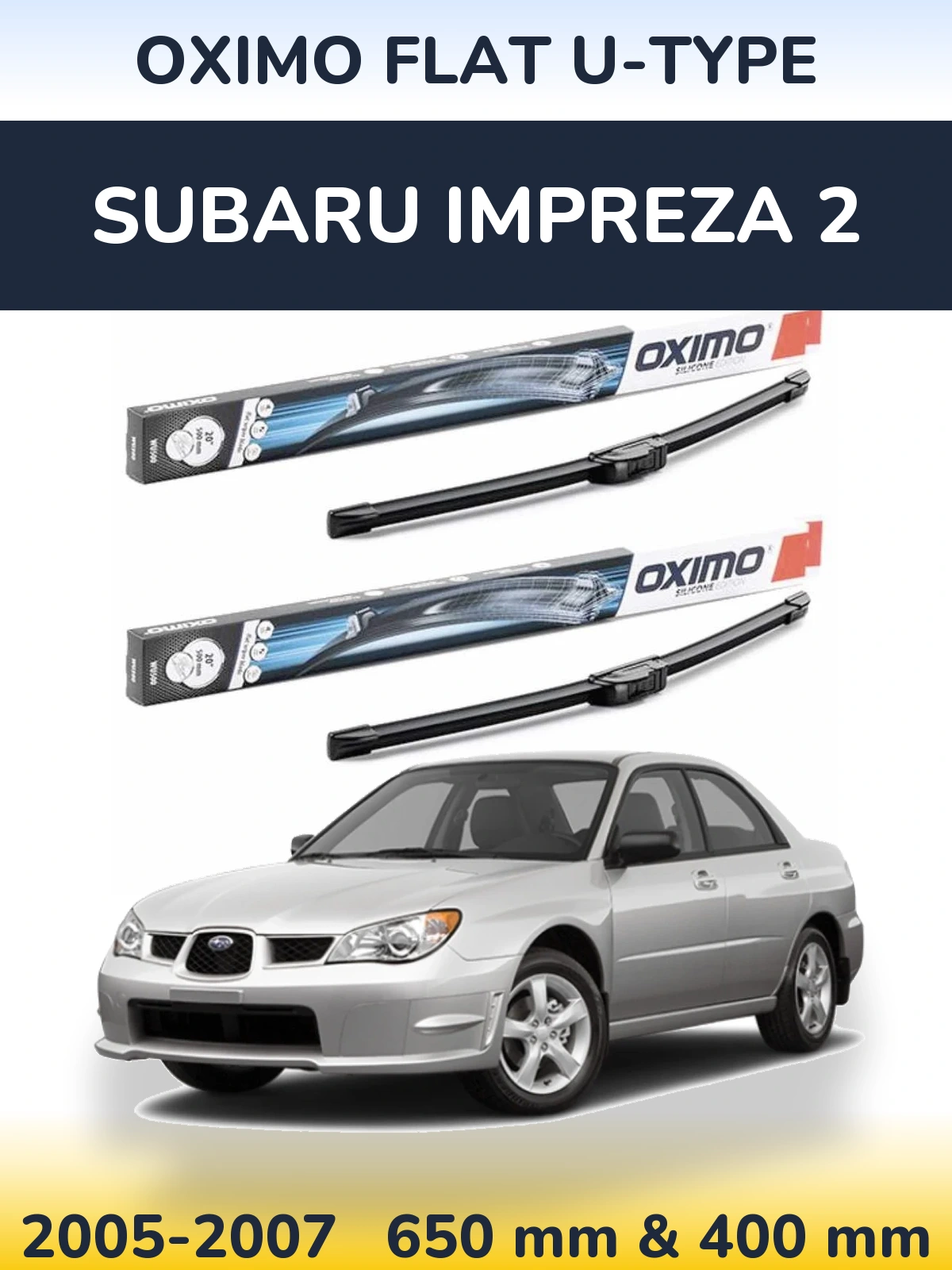Ștergătoare Oximo Flat U-type pentru Subaru Impreza 2