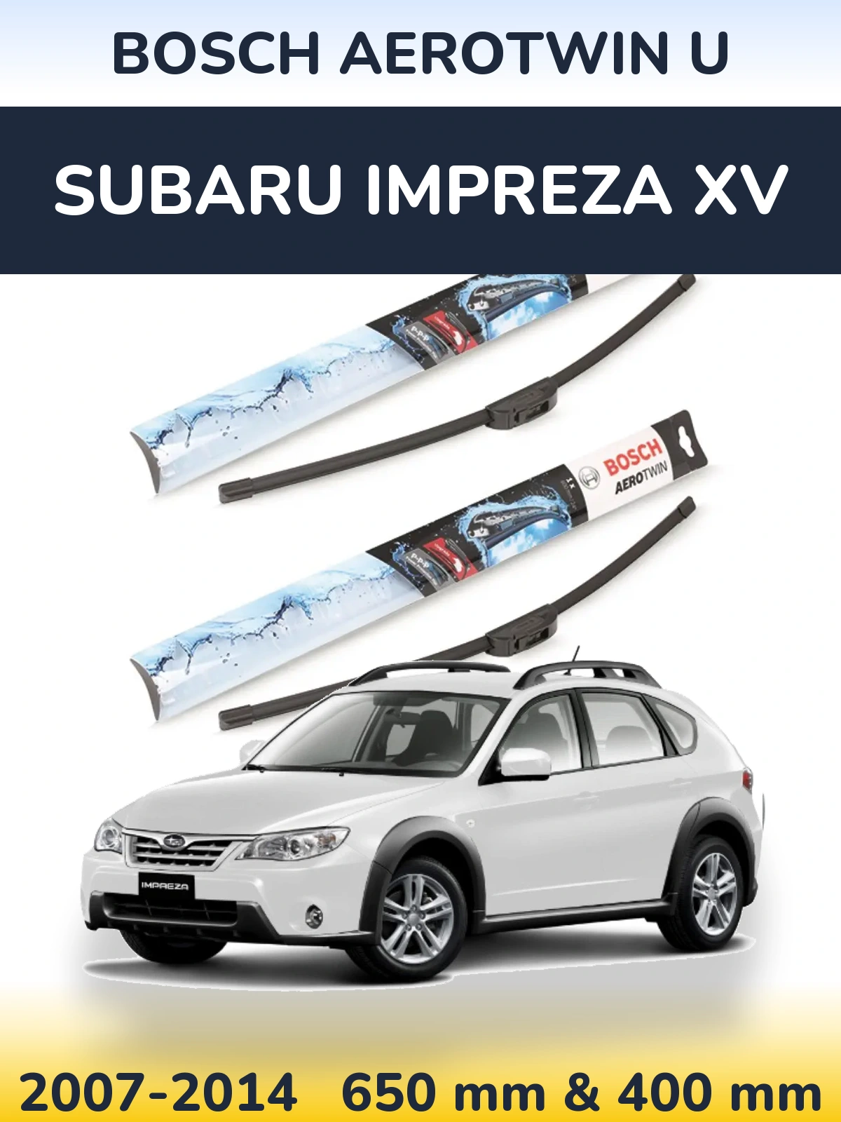 Ștergătoare BOSCH AeroTwin U pentru Subaru Impreza XV