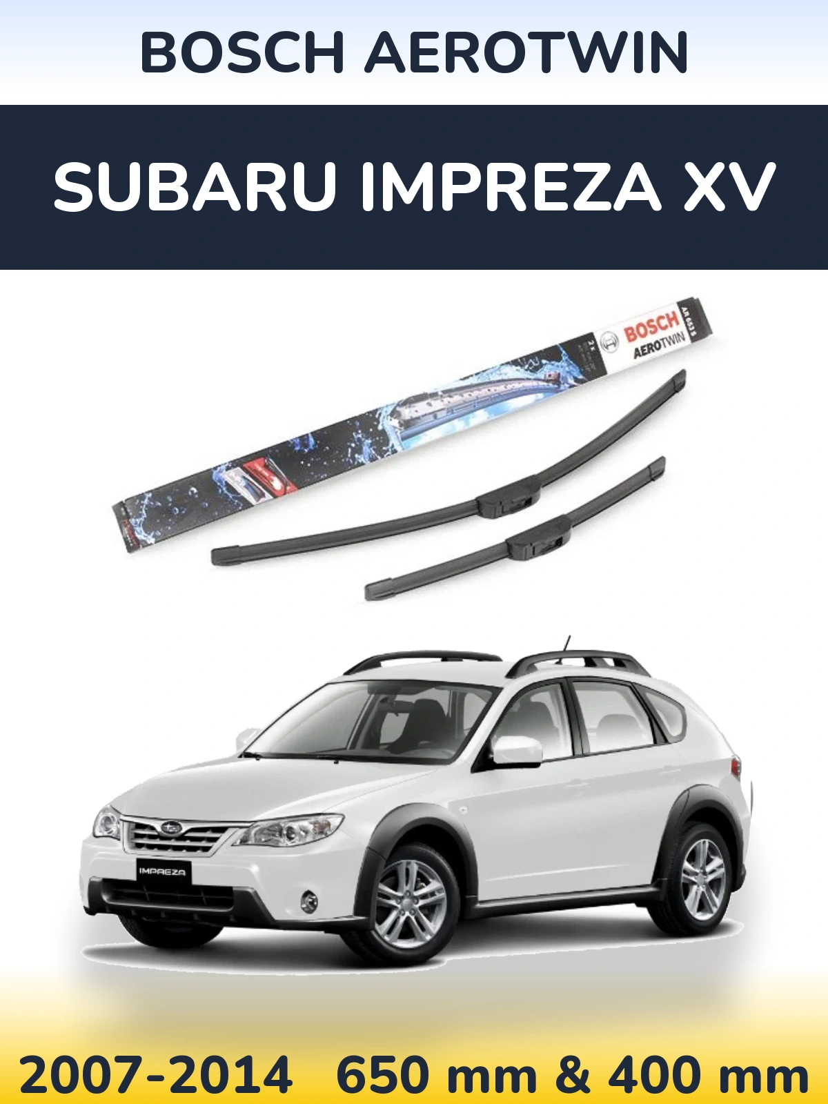 Ștergătoare BOSCH AeroTwin pentru Subaru Impreza XV