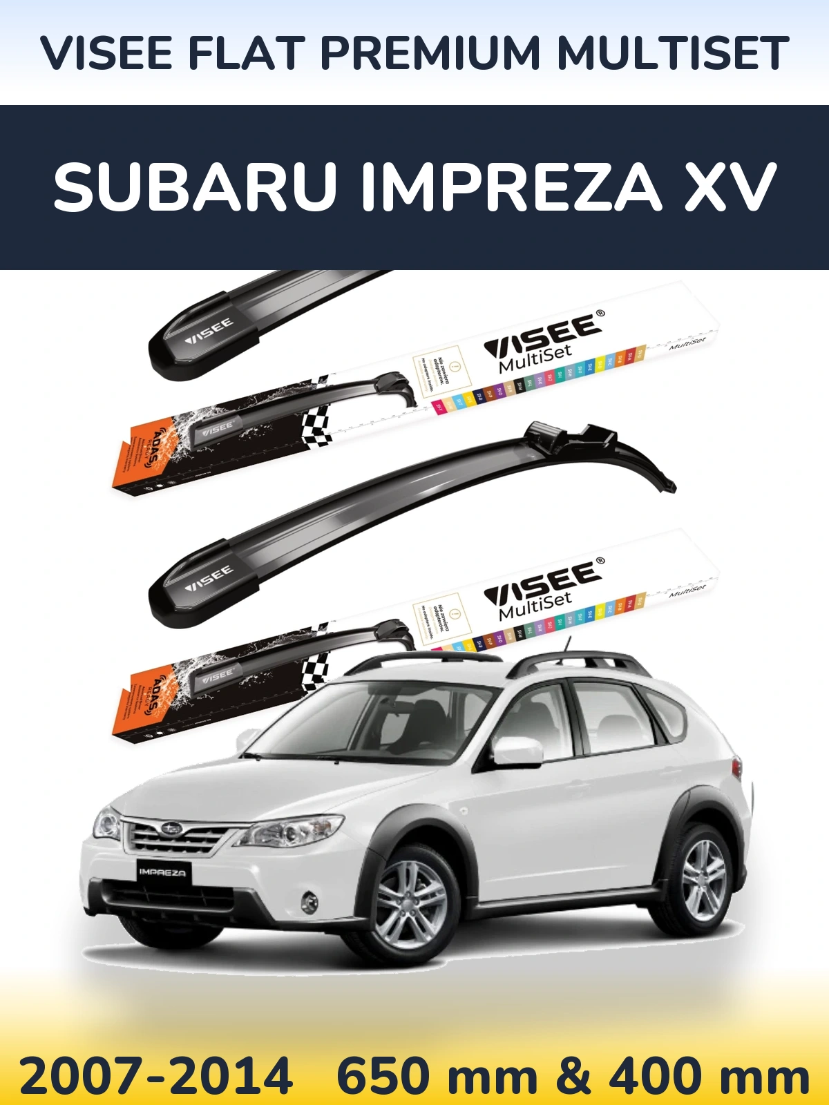 Ștergătoare VISEE FLAT PREMIUM MultiSet pentru Subaru Impreza XV
