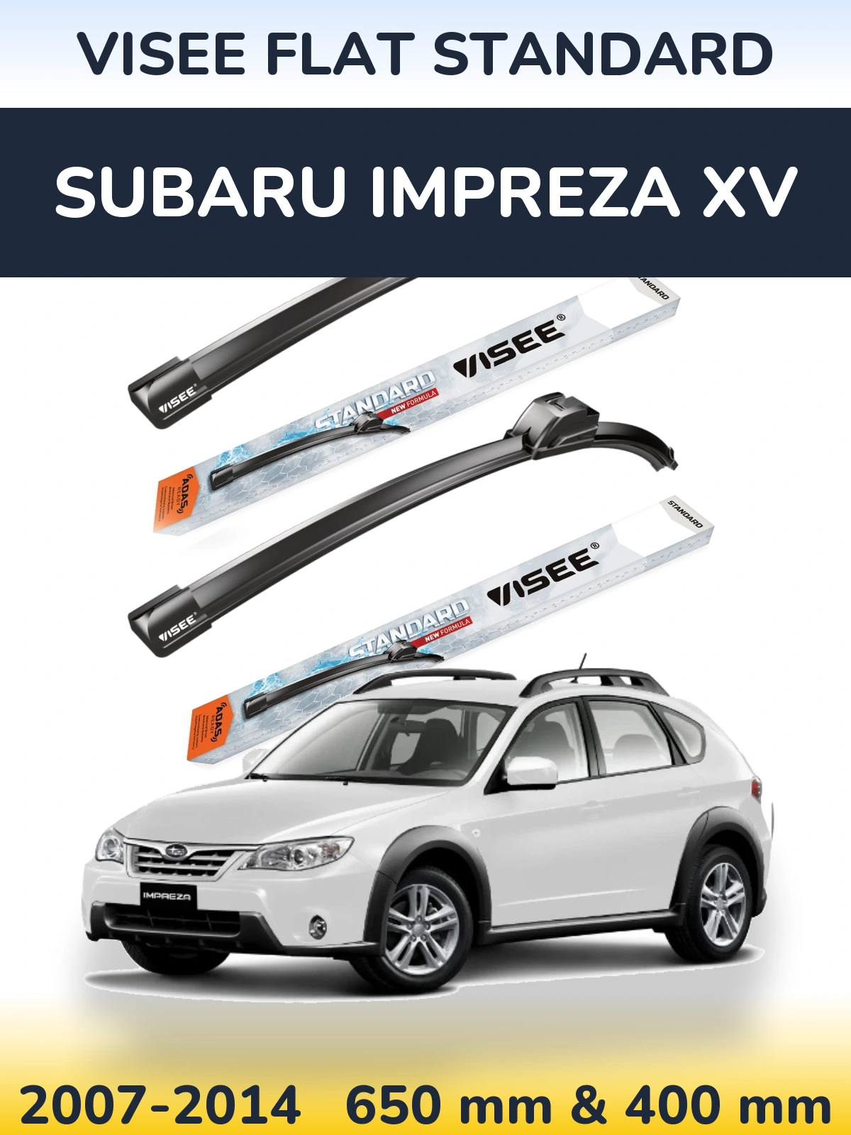 Ștergătoare VISEE FLAT STANDARD pentru Subaru Impreza XV