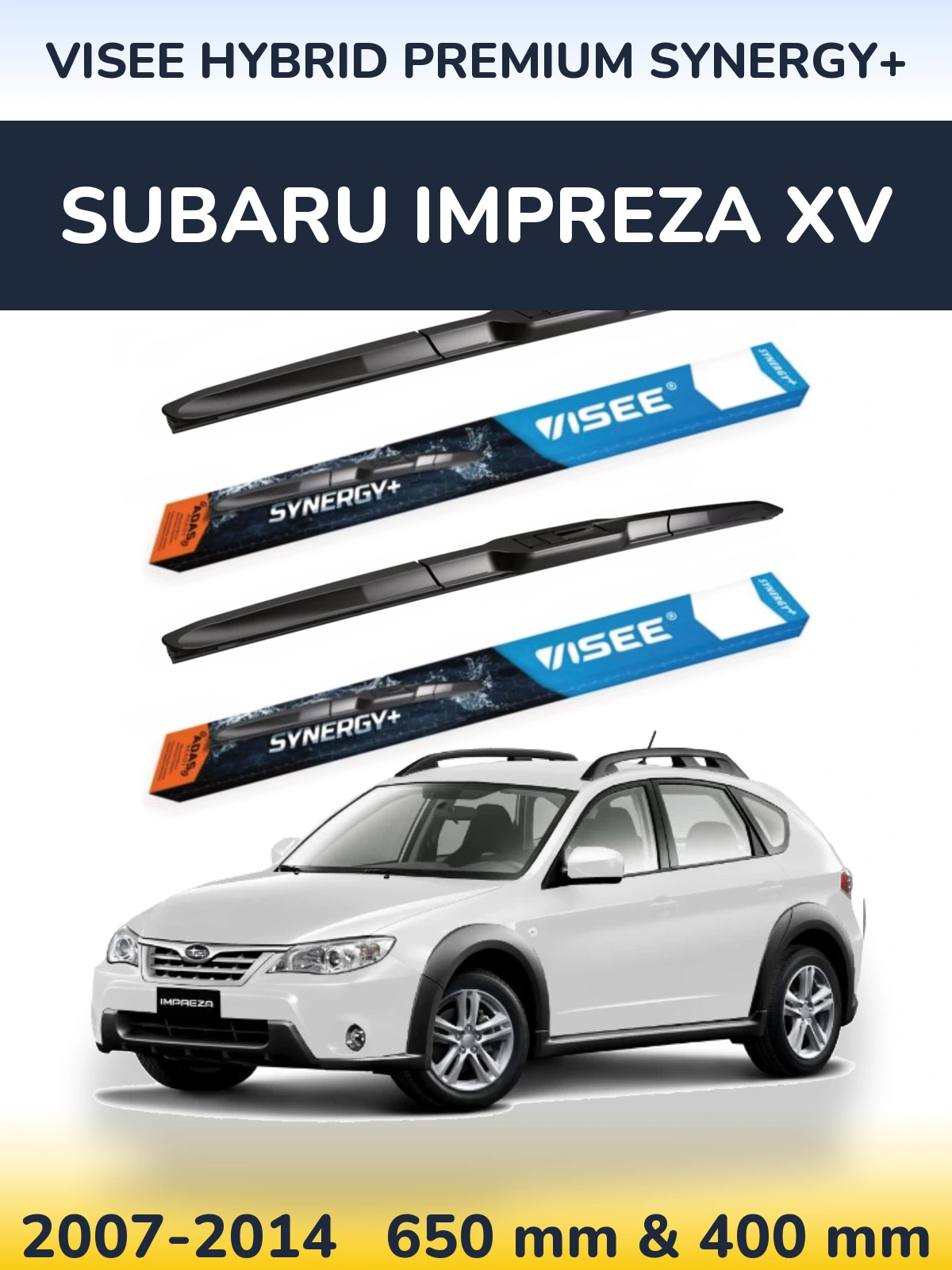 Ștergătoare VISEE HYBRID PREMIUM SYNERGY+ pentru Subaru Impreza XV