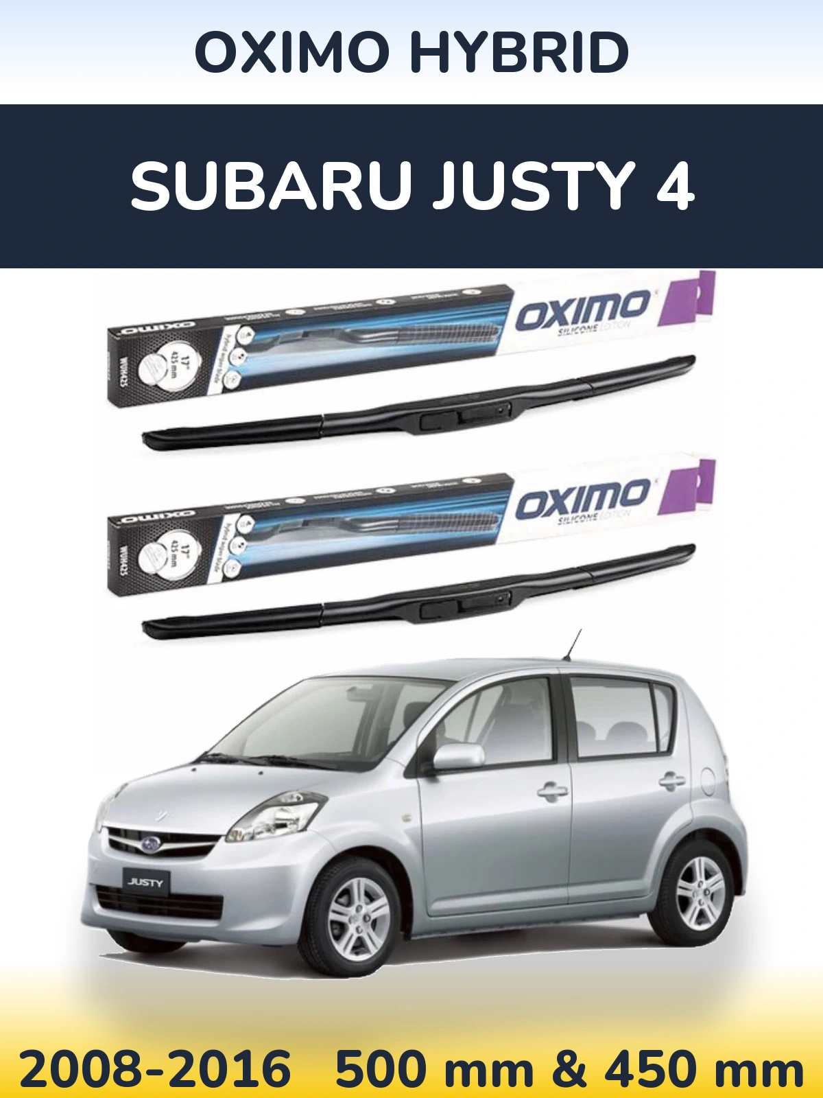 Ștergătoare Oximo Hybrid pentru Subaru Justy 4