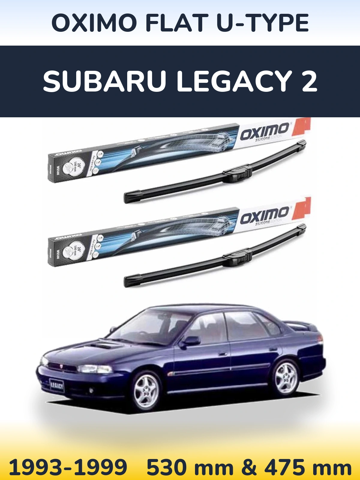 Ștergătoare Oximo Flat U-type pentru Subaru Legacy 2