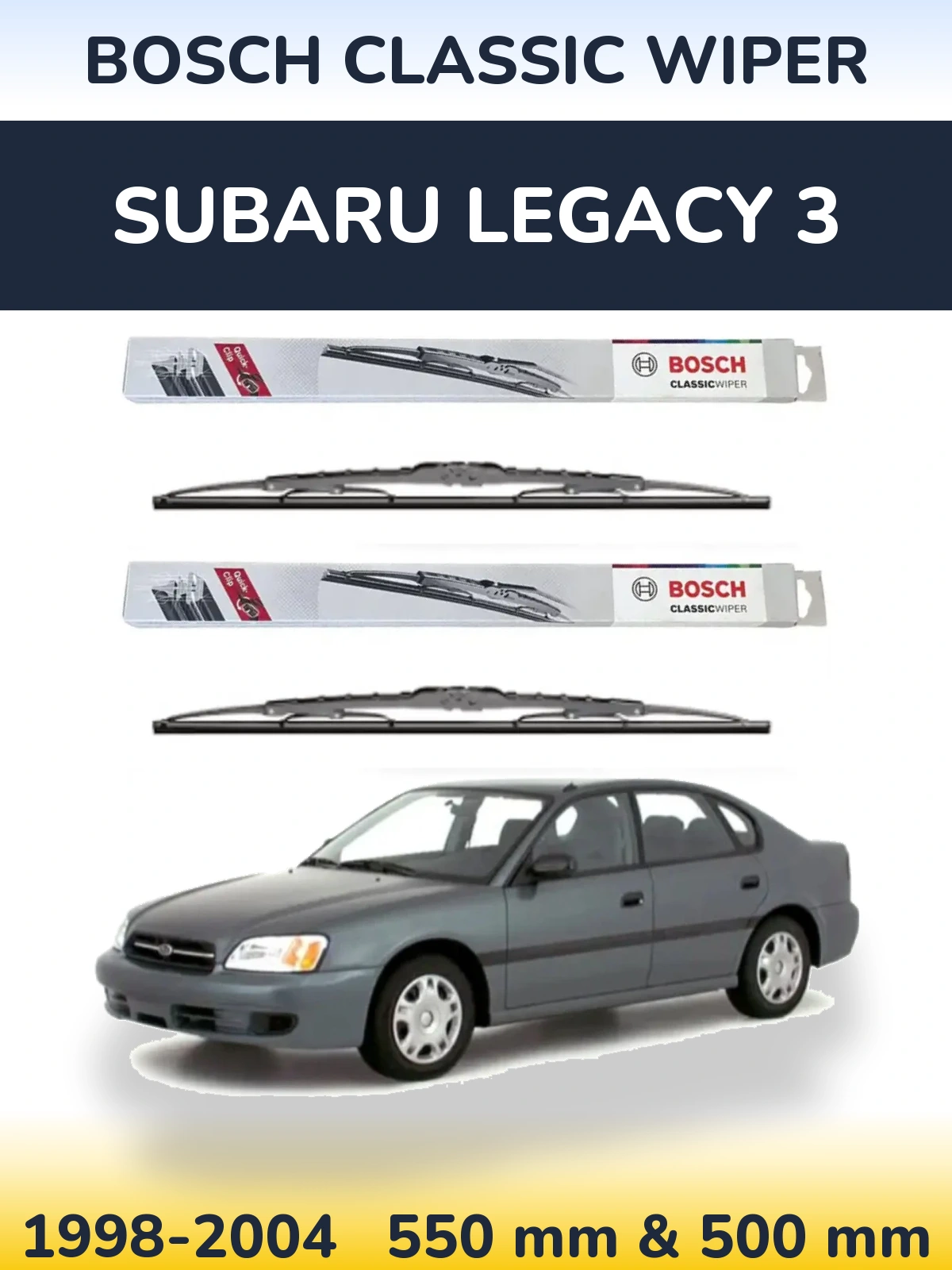 Ștergătoare BOSCH Classic Wiper pentru Subaru Legacy 3