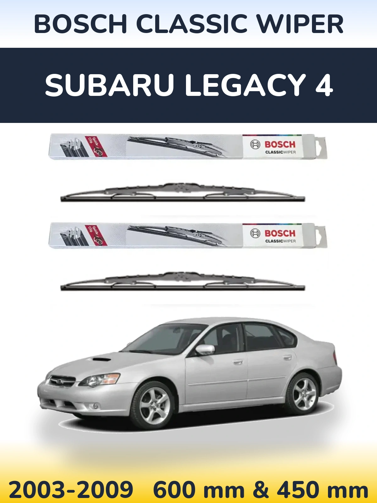 Ștergătoare BOSCH Classic Wiper pentru Subaru Legacy 4