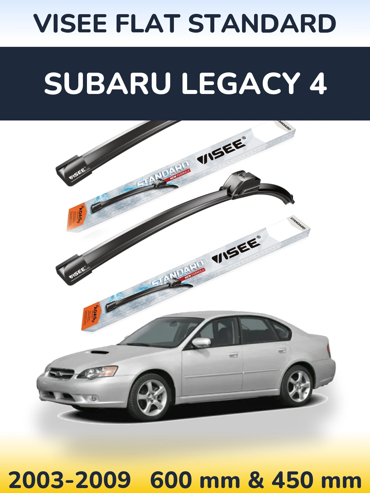 Ștergătoare VISEE FLAT STANDARD pentru Subaru Legacy 4