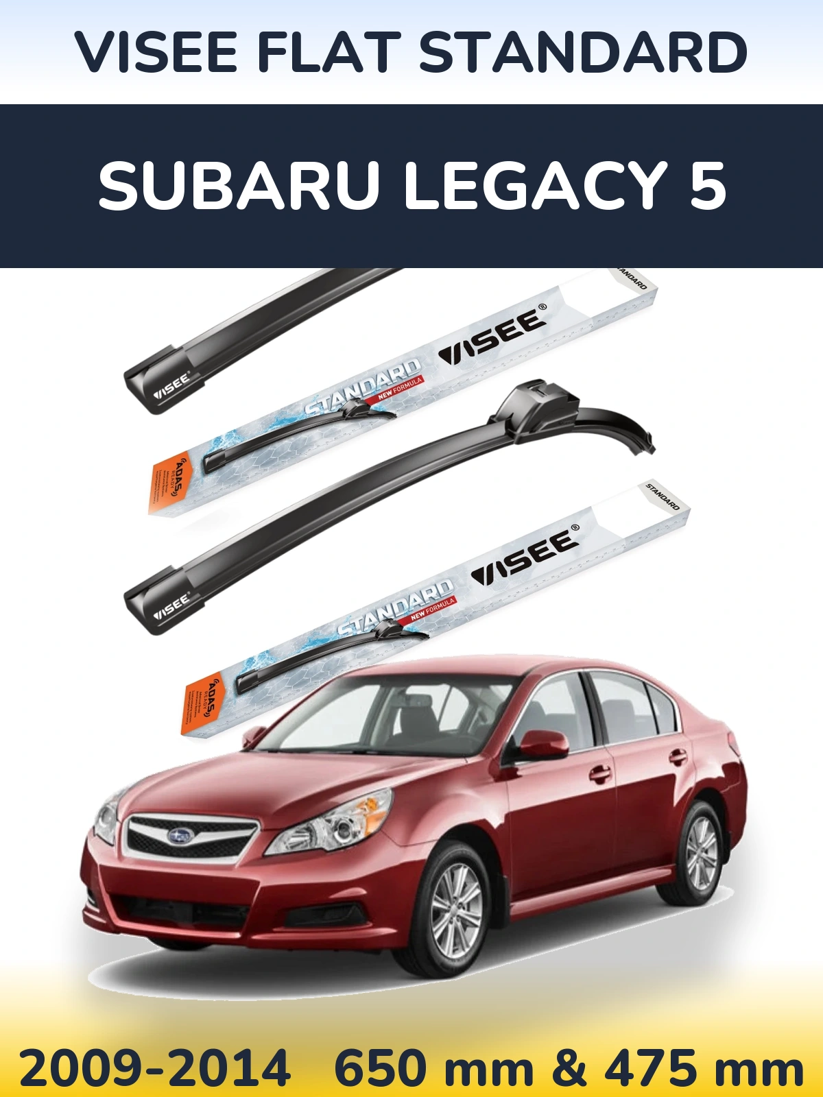 Ștergătoare VISEE FLAT STANDARD pentru Subaru Legacy 5