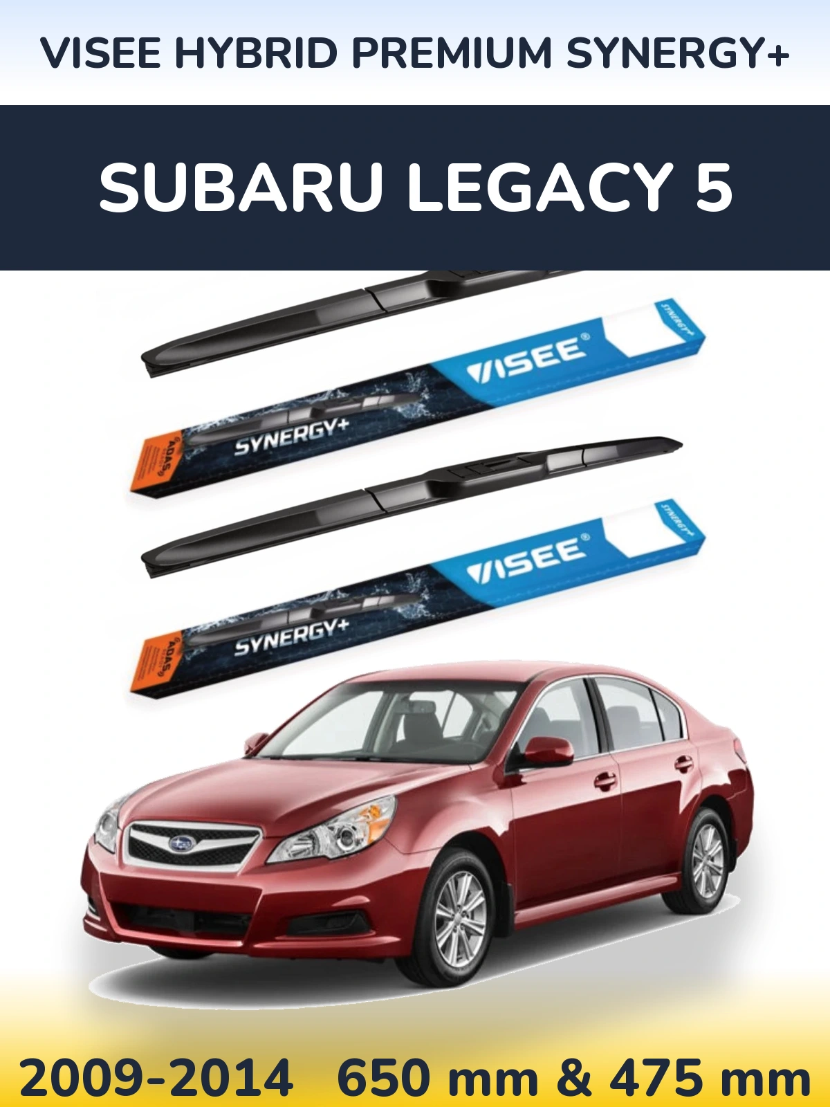 Ștergătoare VISEE HYBRID PREMIUM SYNERGY+ pentru Subaru Legacy 5
