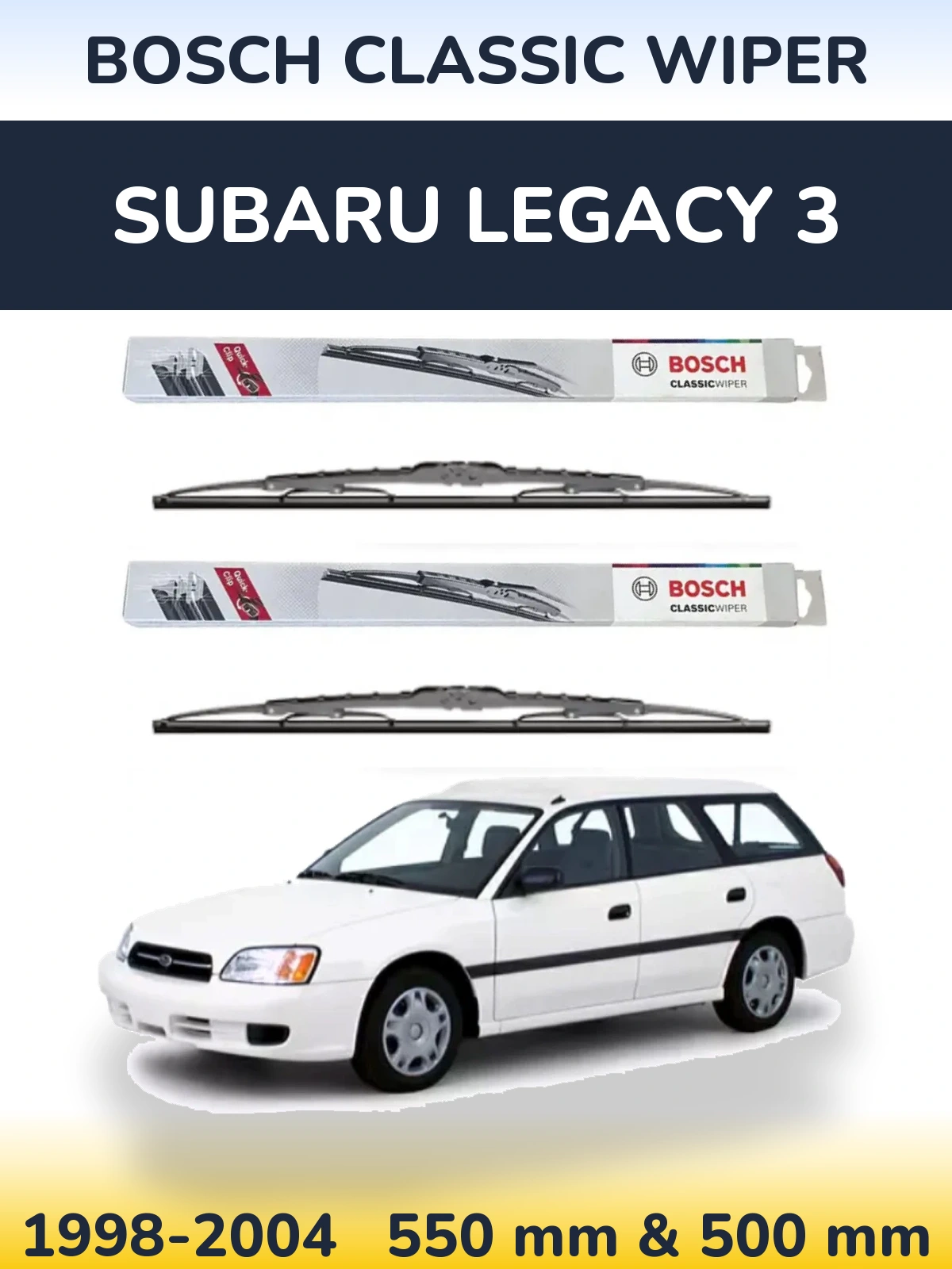 Ștergătoare BOSCH Classic Wiper pentru Subaru Legacy 3
