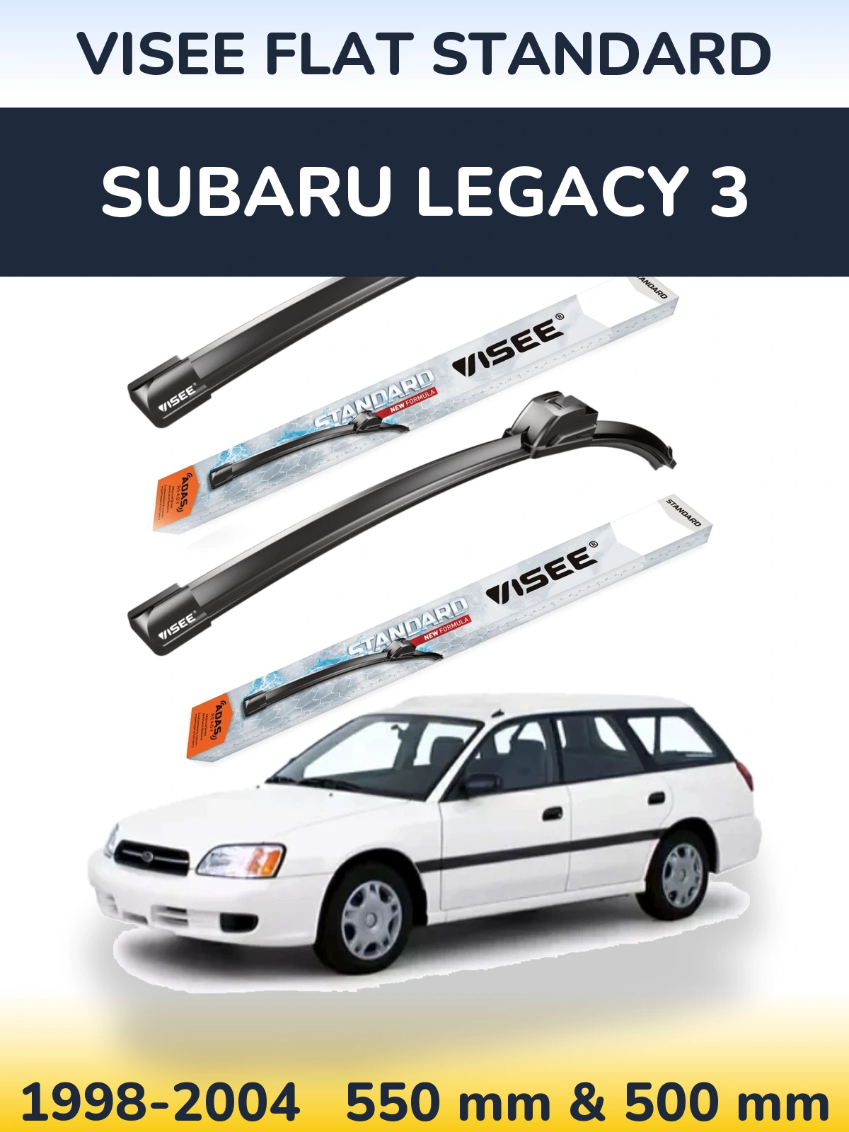 Ștergătoare VISEE FLAT STANDARD pentru Subaru Legacy 3