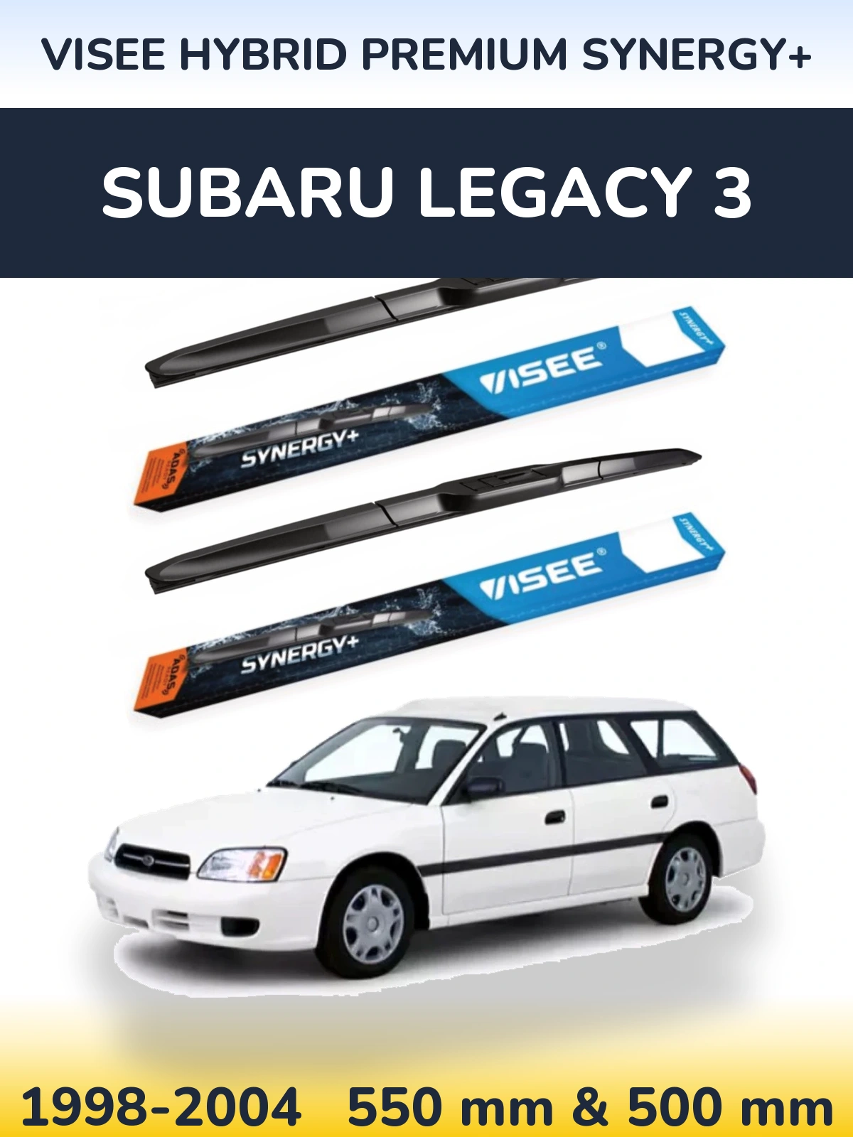 Ștergătoare VISEE HYBRID PREMIUM SYNERGY+ pentru Subaru Legacy 3