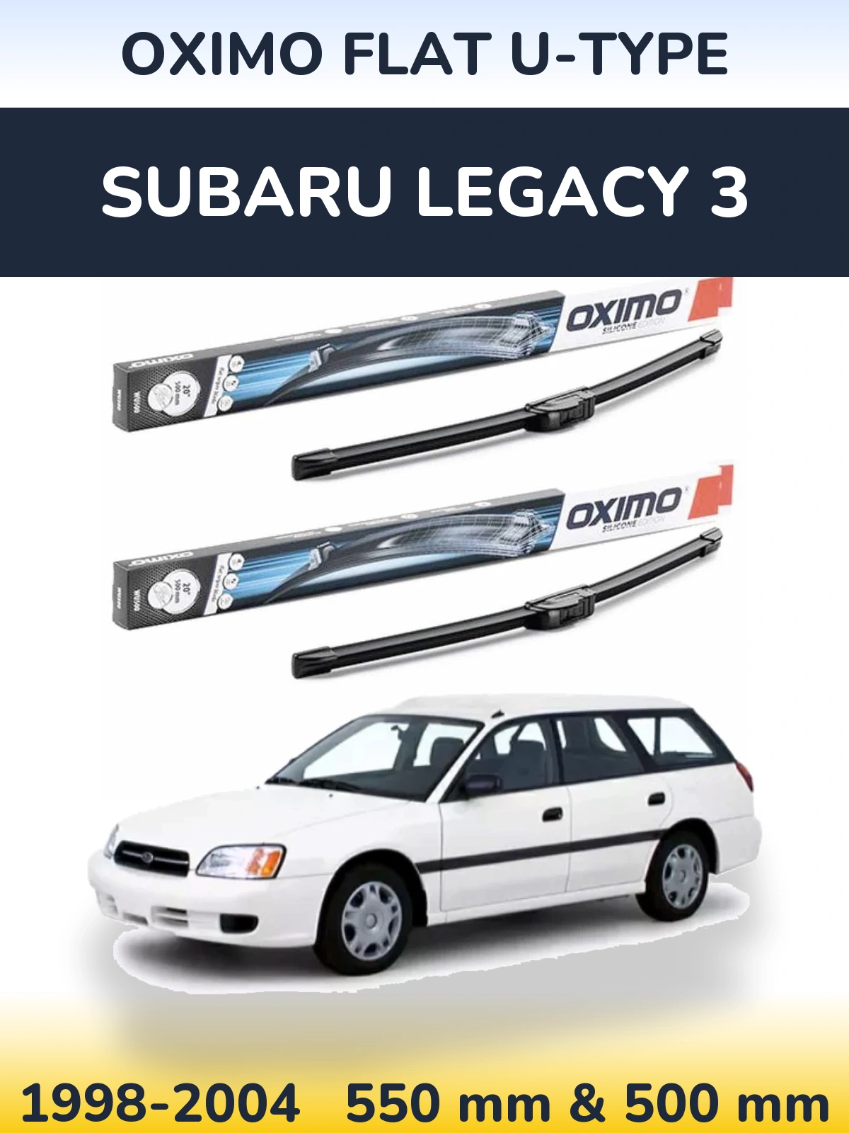 Ștergătoare Oximo Flat U-type pentru Subaru Legacy 3