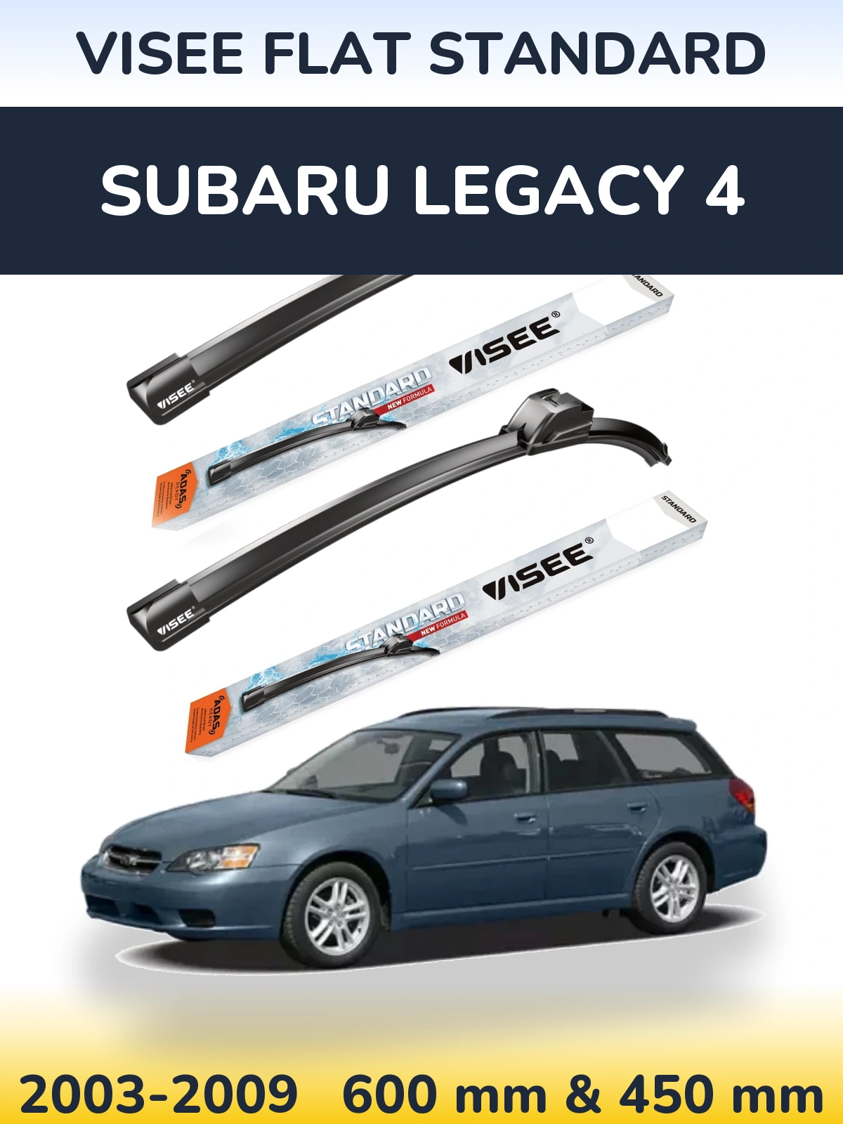 Ștergătoare VISEE FLAT STANDARD pentru Subaru Legacy 4