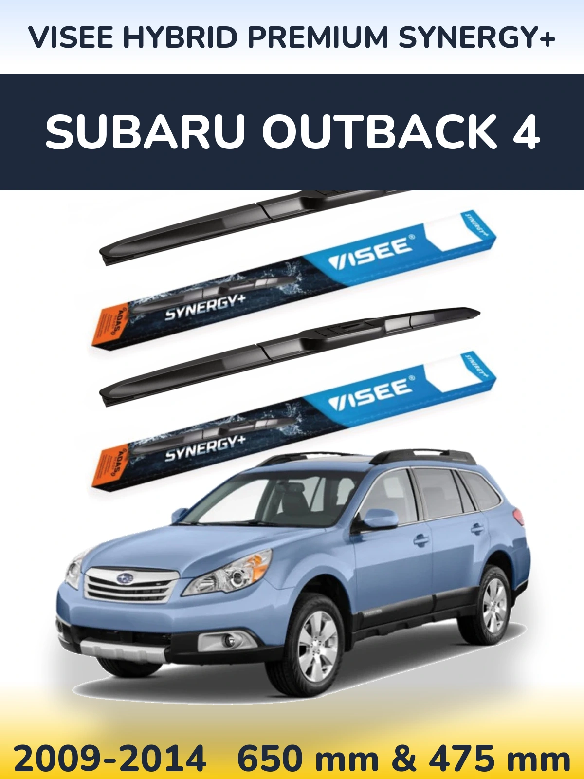 Ștergătoare VISEE HYBRID PREMIUM SYNERGY+ pentru Subaru Outback 4