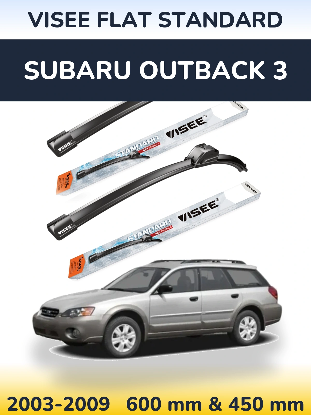 Ștergătoare VISEE FLAT STANDARD pentru Subaru Outback 3