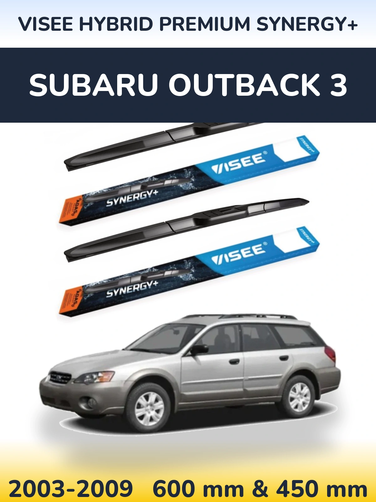 Ștergătoare VISEE HYBRID PREMIUM SYNERGY+ pentru Subaru Outback 3