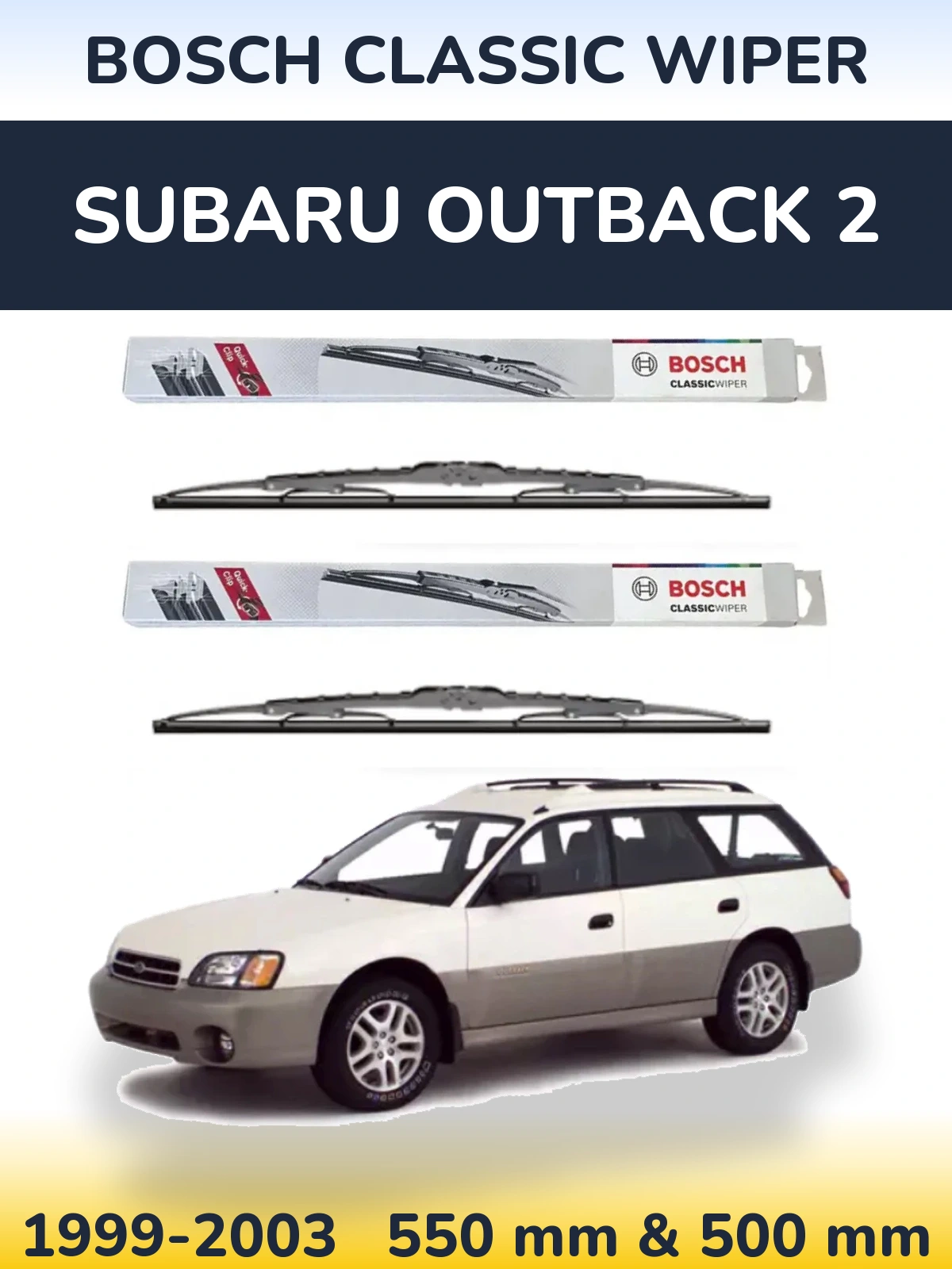 Ștergătoare BOSCH Classic Wiper pentru Subaru Outback 2