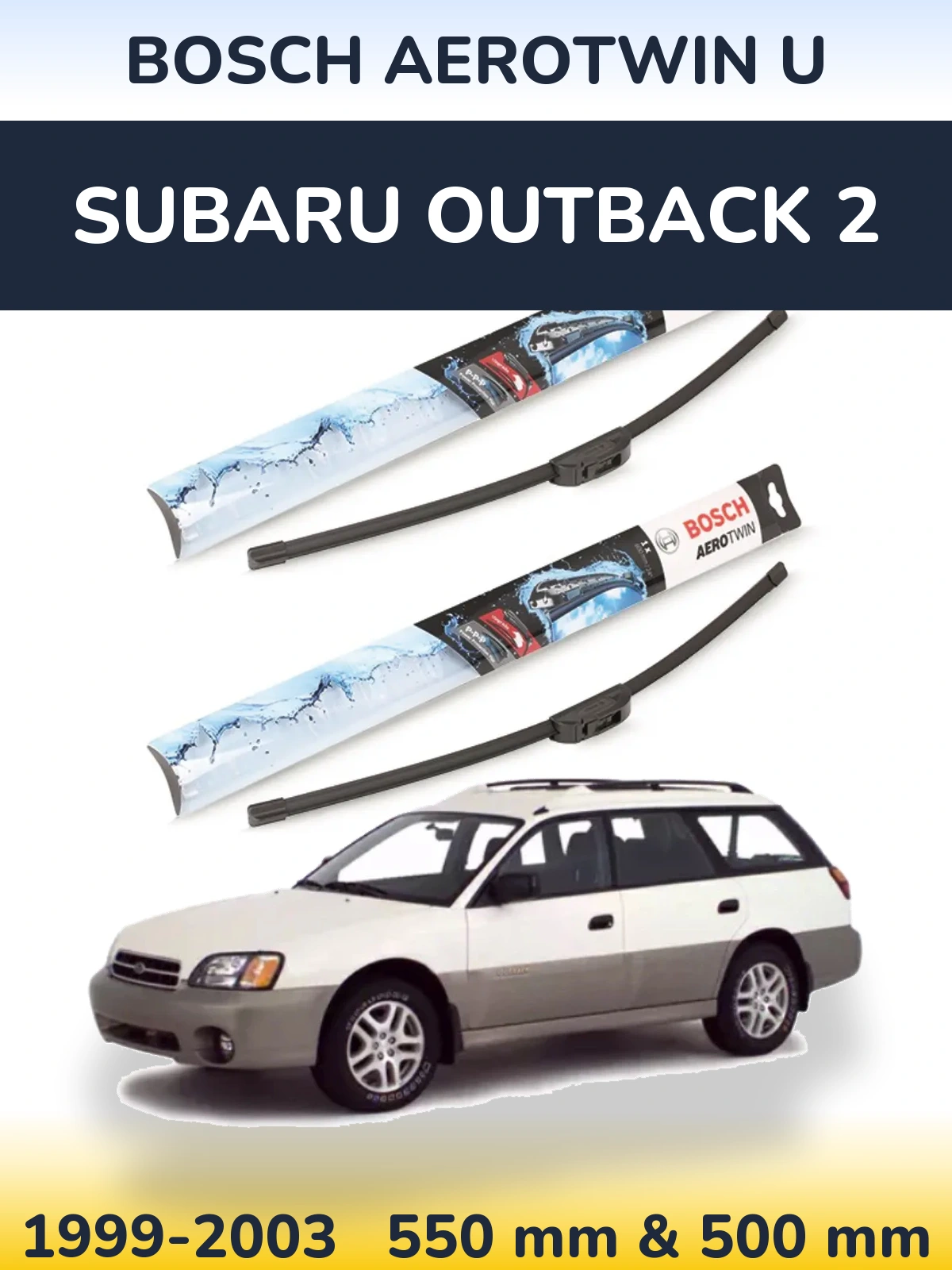 Ștergătoare BOSCH AeroTwin U pentru Subaru Outback 2
