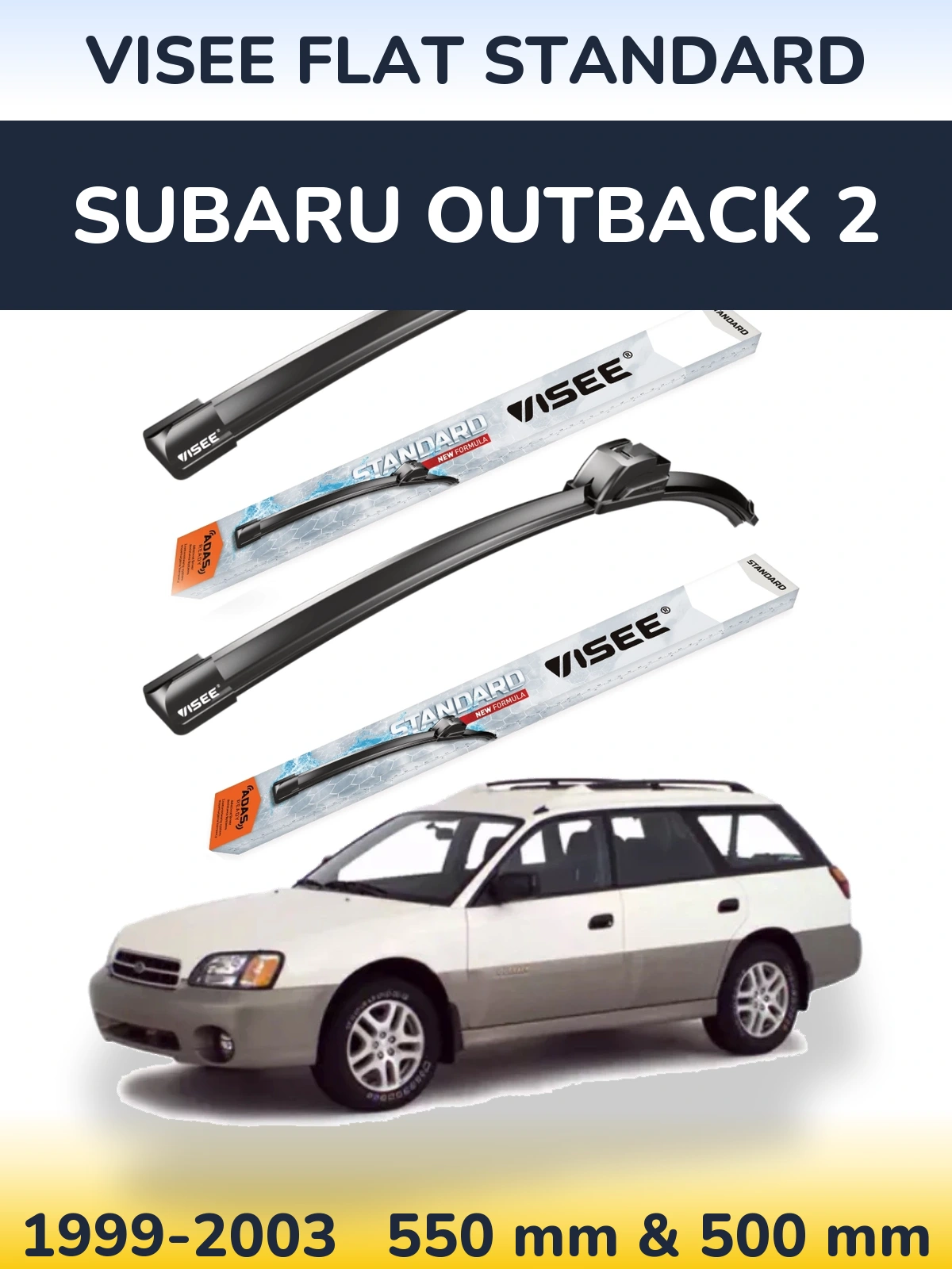 Ștergătoare VISEE FLAT STANDARD pentru Subaru Outback 2