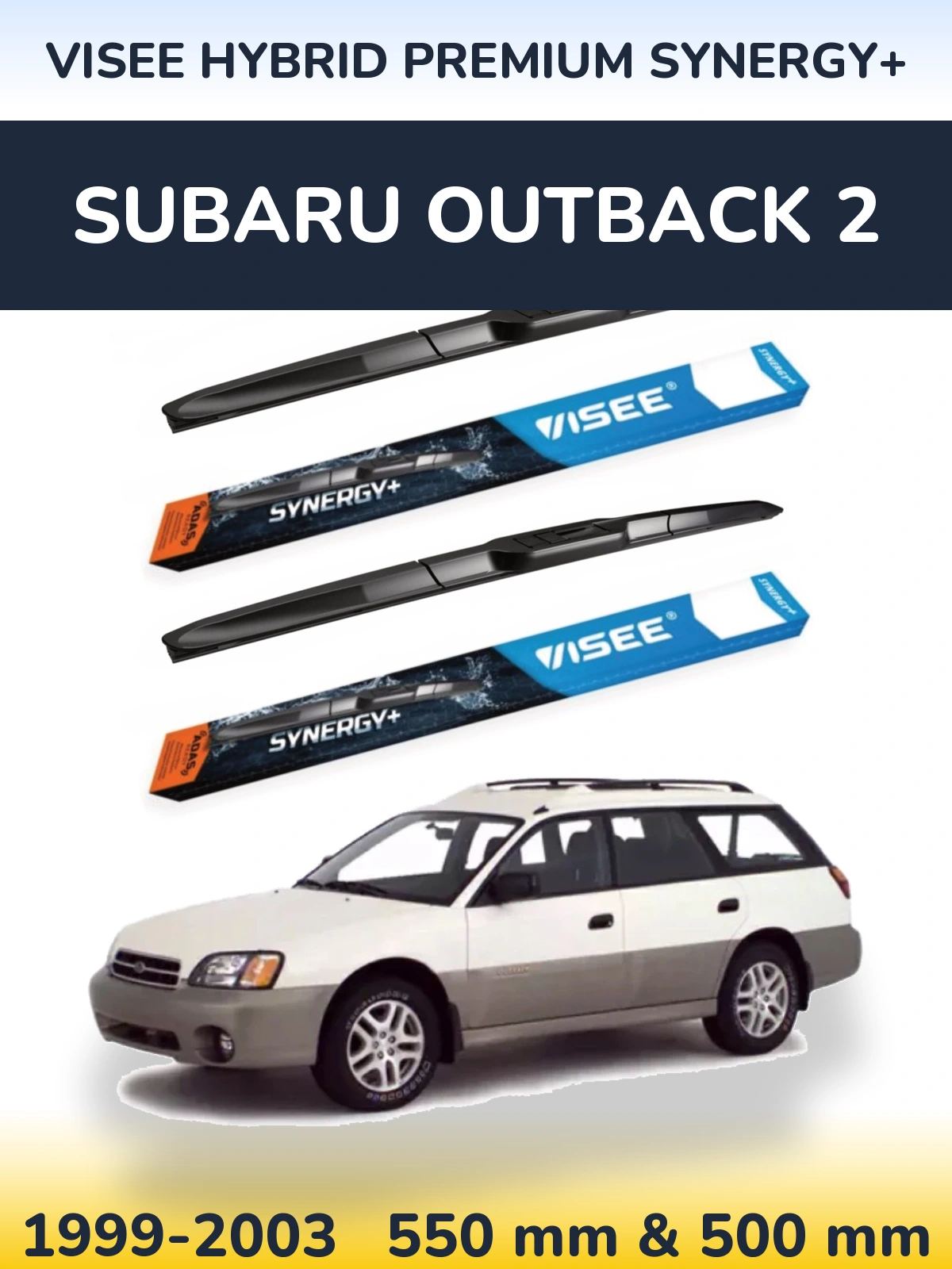 Ștergătoare VISEE HYBRID PREMIUM SYNERGY+ pentru Subaru Outback 2