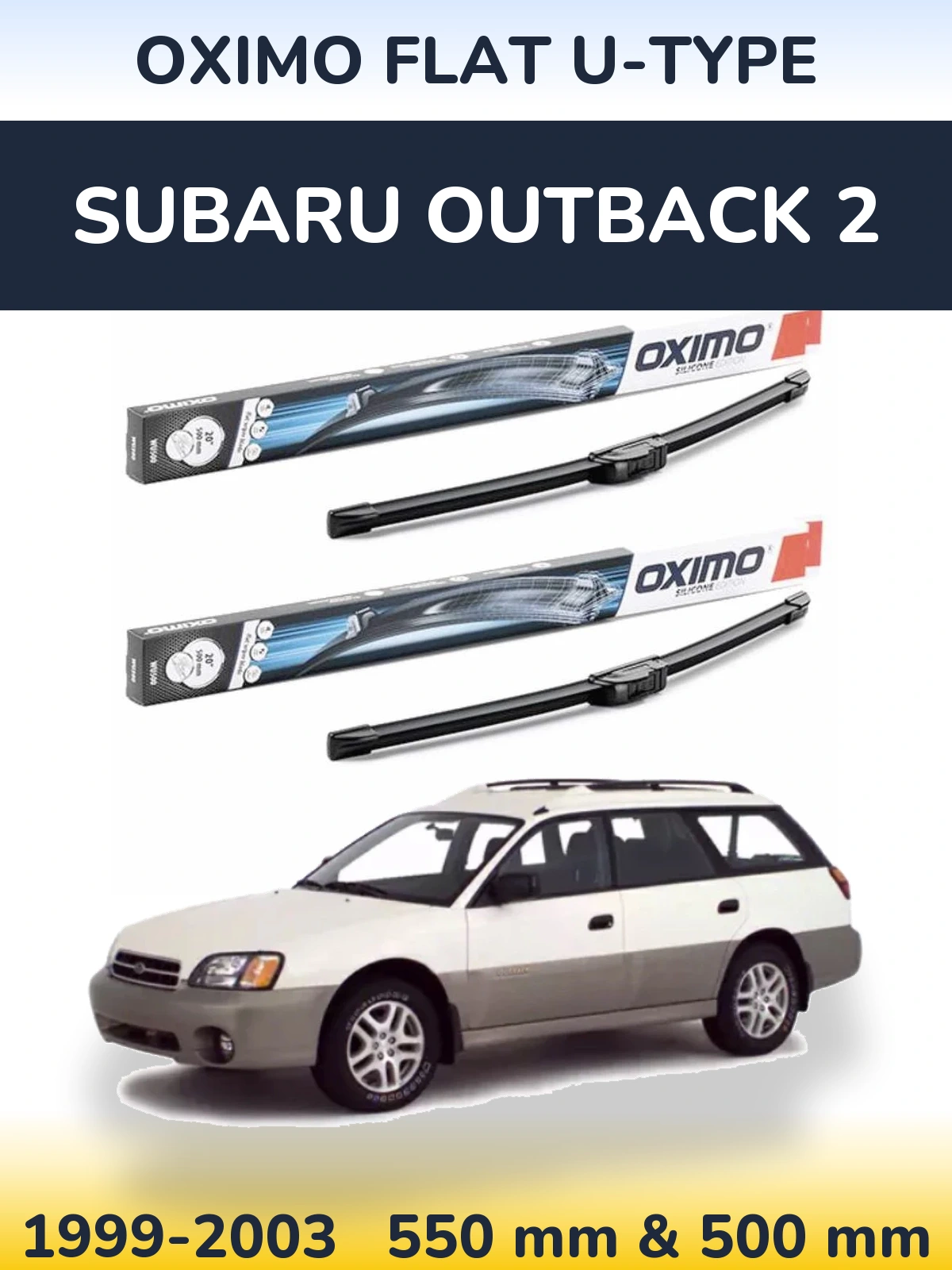 Ștergătoare Oximo Flat U-type pentru Subaru Outback 2