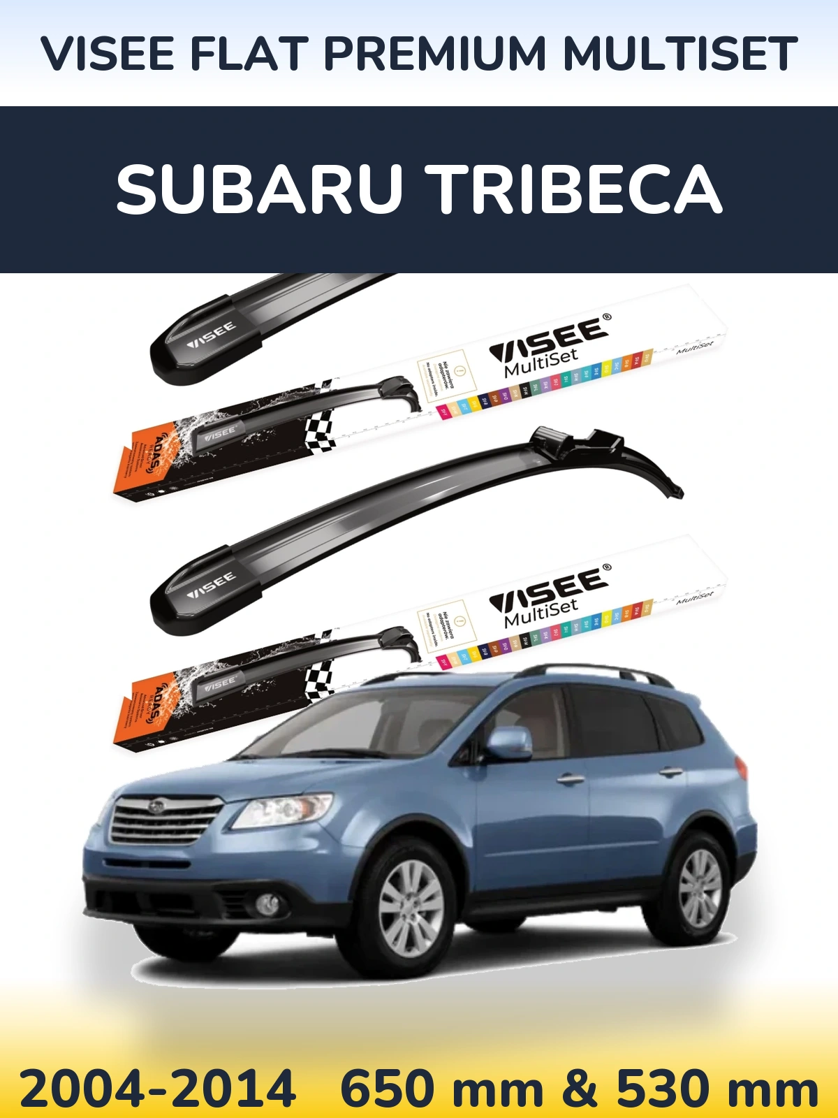 Ștergătoare VISEE FLAT PREMIUM MultiSet pentru Subaru Tribeca