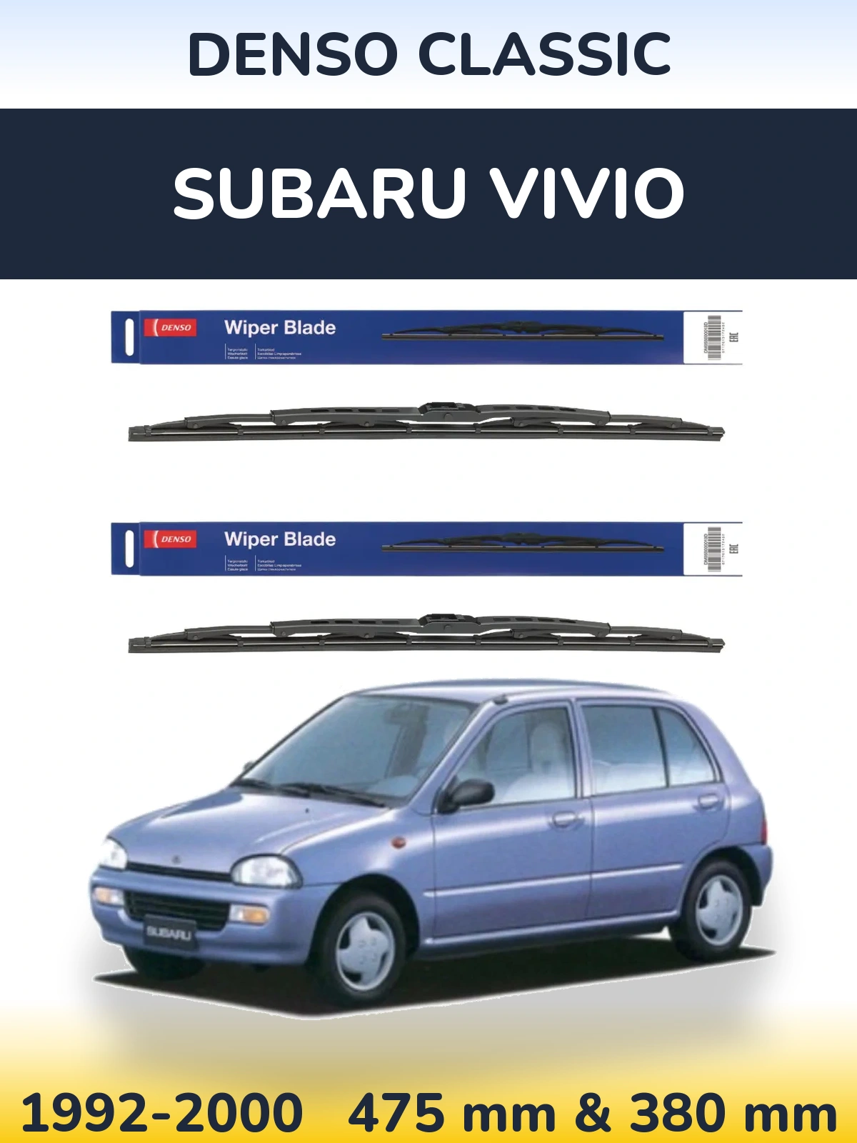 Ștergătoare Denso Classic pentru Subaru Vivio