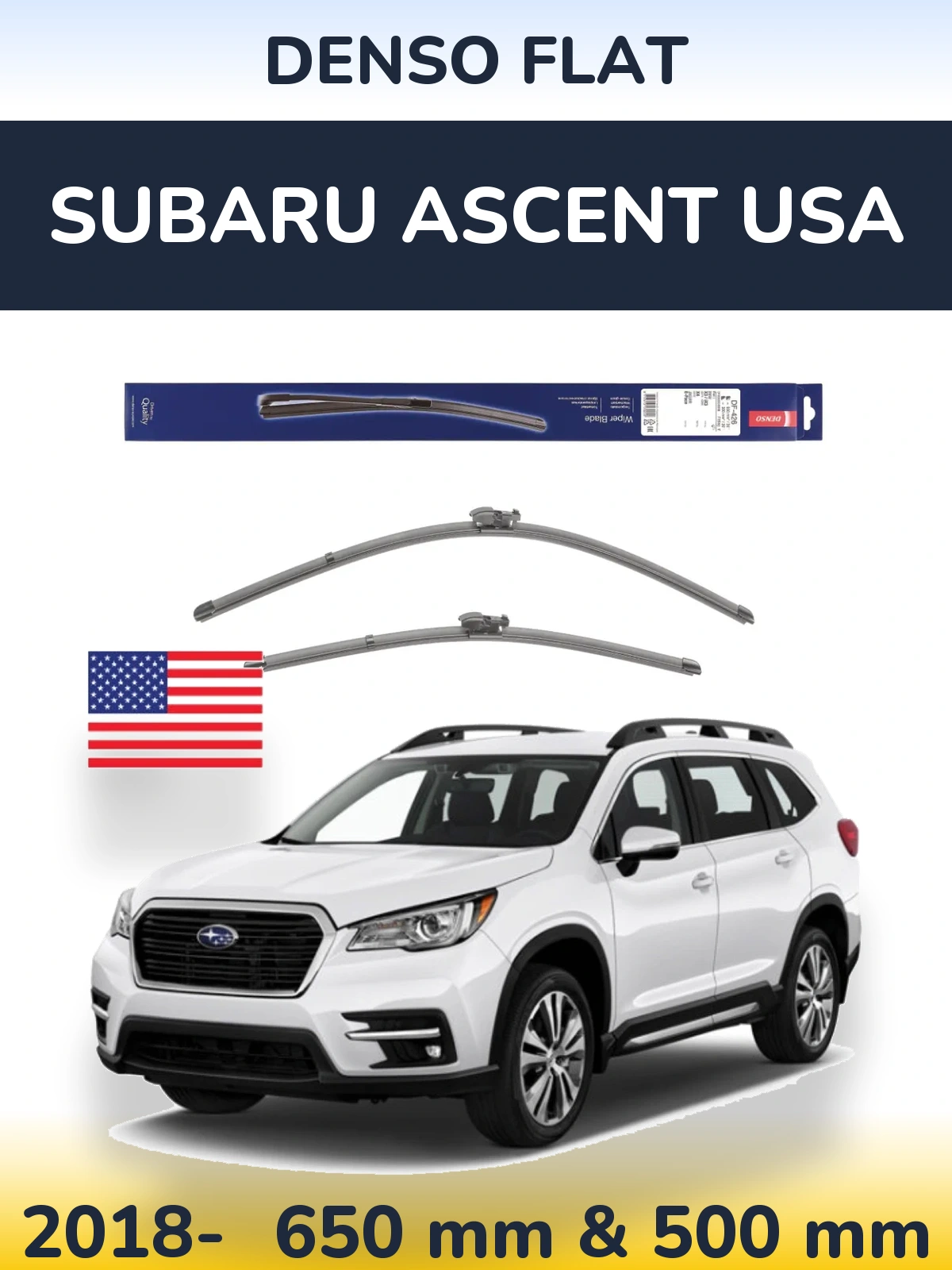 Ștergătoare Denso Flat pentru Subaru Ascent USA